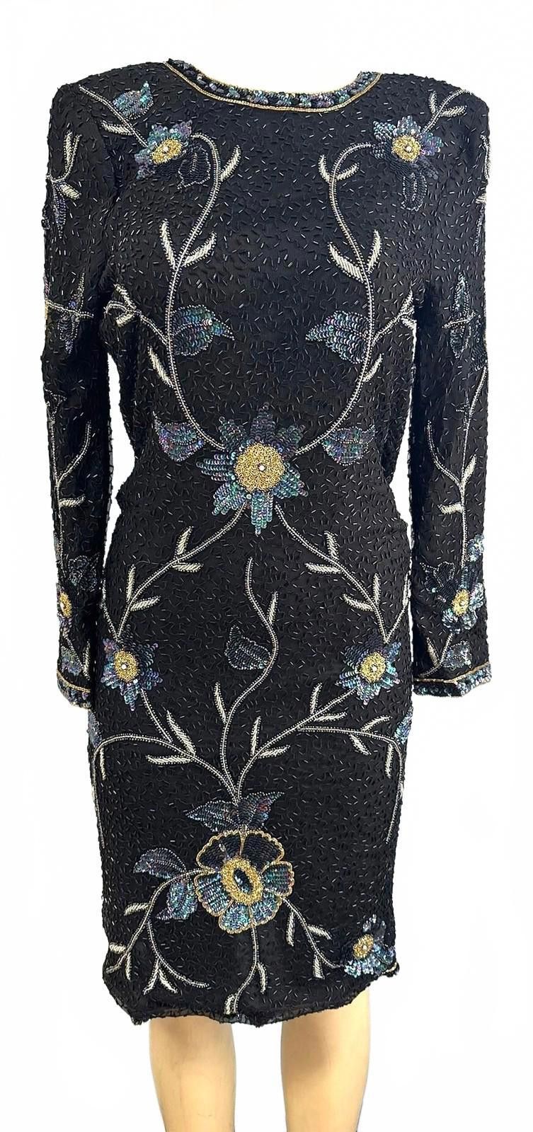 Other Sequin Beaded Dress Black size 14 Size XL / US 12-14 / IT 48-50 - 1 Preview