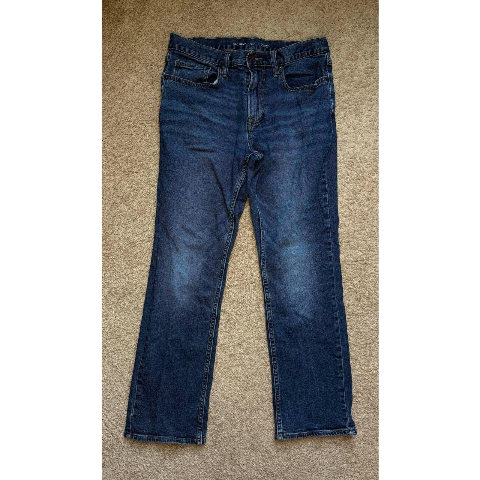 Old Navy Old Navy Built-In Flex Straight Jeans *LOT OF 2* Blue 32/30 Size US 32 / EU 48 - 3 Thumbnail