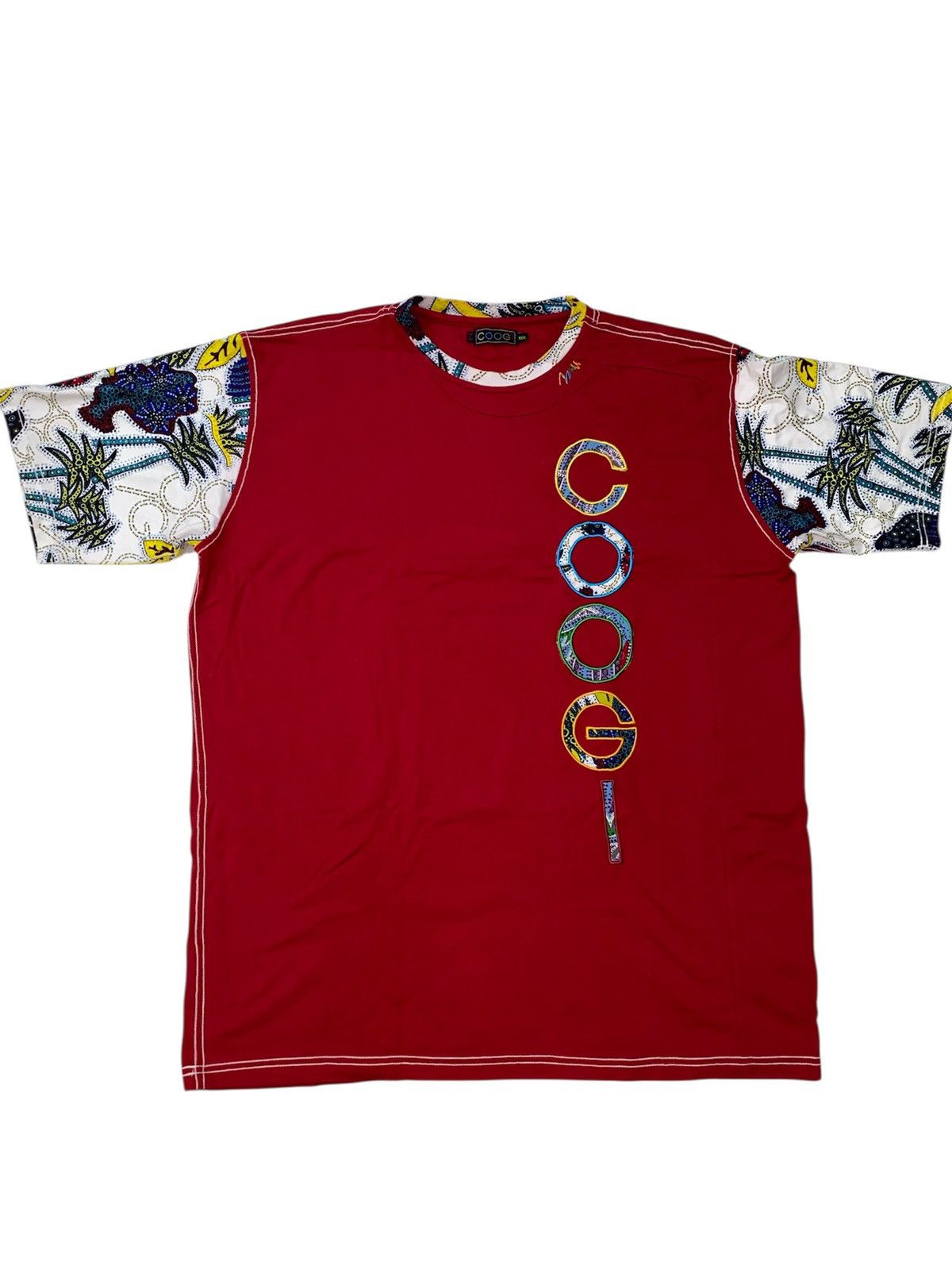 Coogi Coogi oversize spellout tribal sleeve tee Size US XXL / EU 58 / 5 - 1 Thumbnail