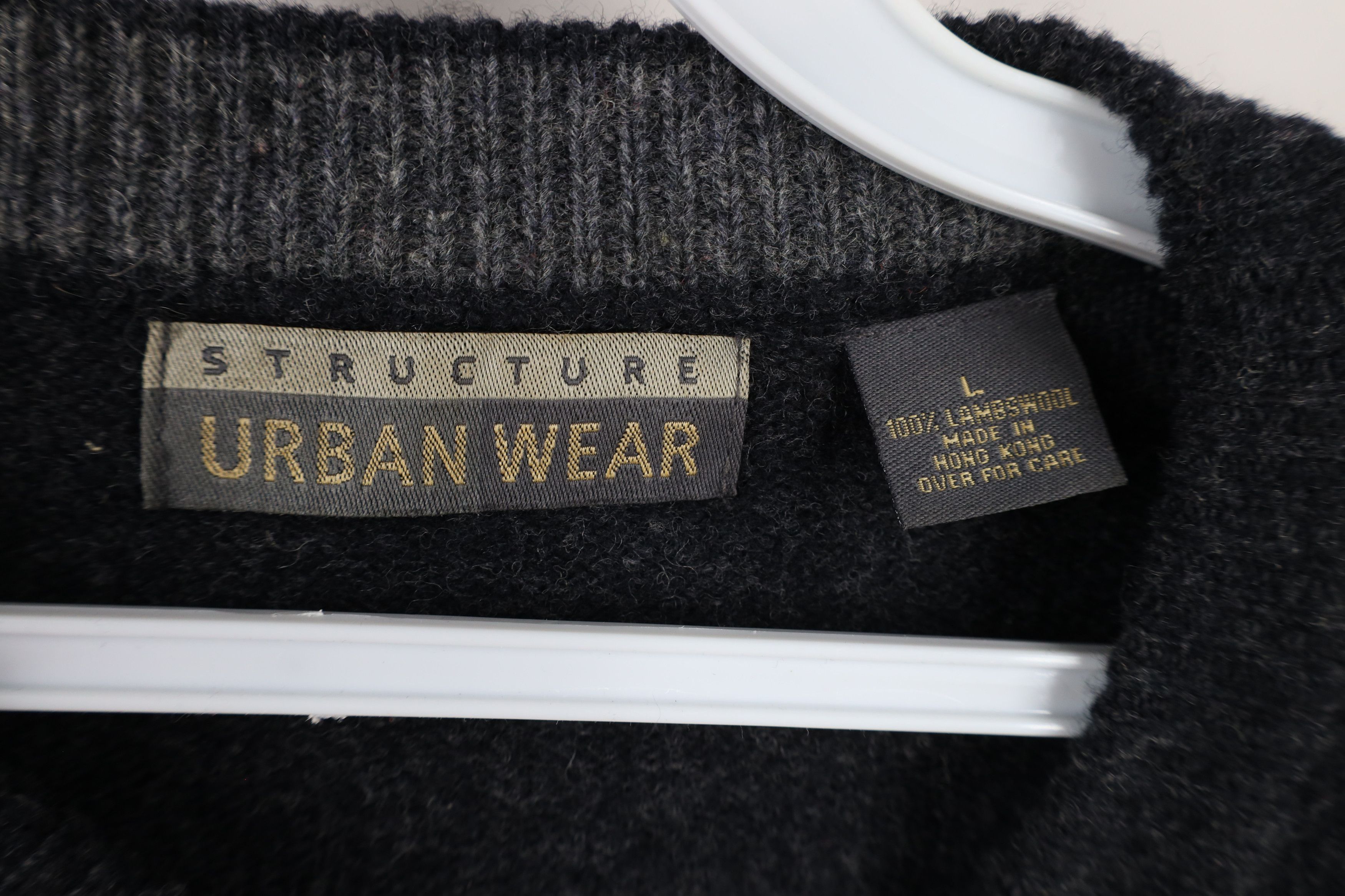 Vintage Vintage 90s Streetwear Lambswool Knit Crewneck Sweater Size US L / EU 52-54 / 3 - 9 Thumbnail