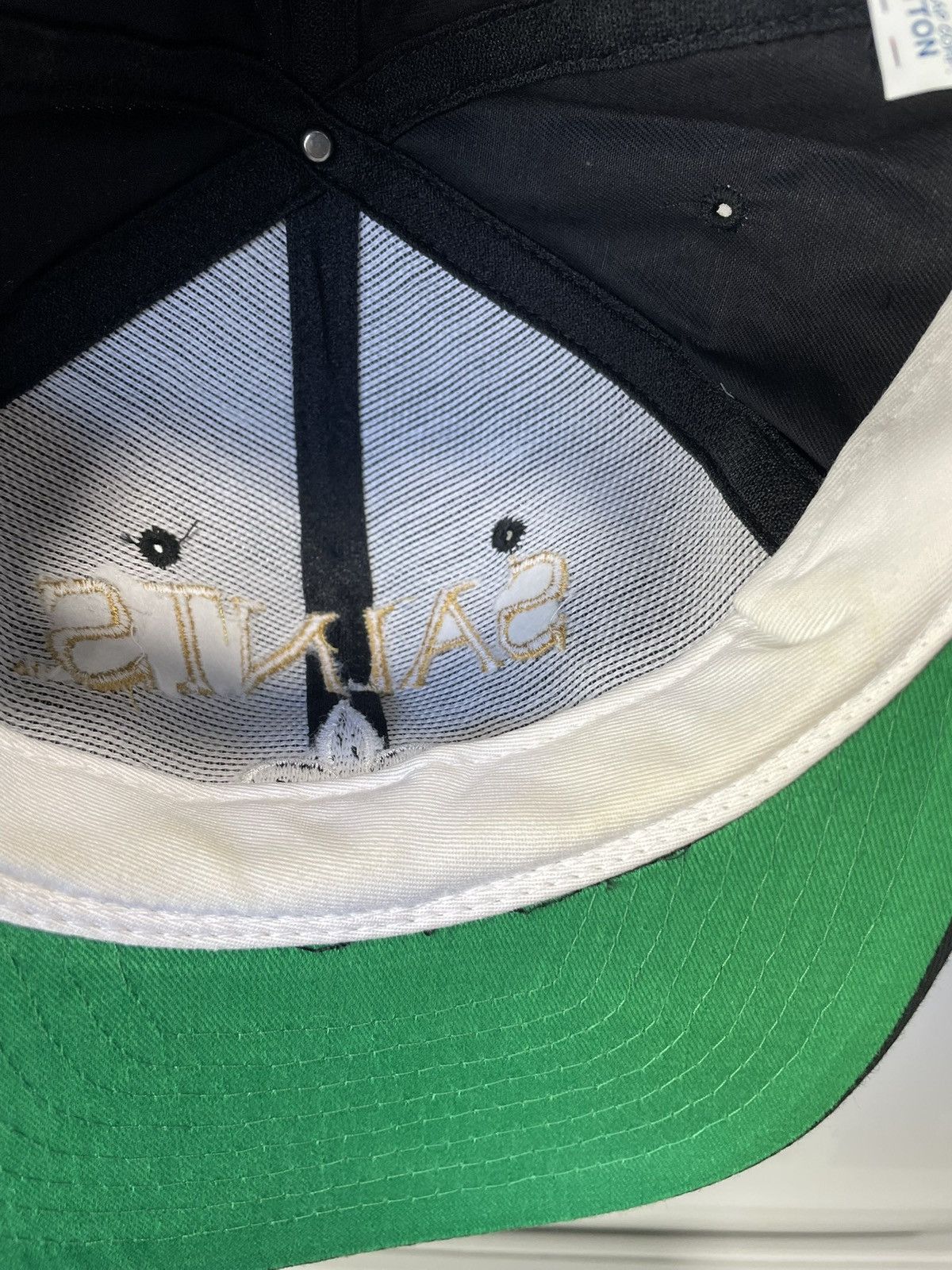 NFL Vintage Saints Hat Script Snapback Black NFL Team 90s Size ONE SIZE - 10 Thumbnail