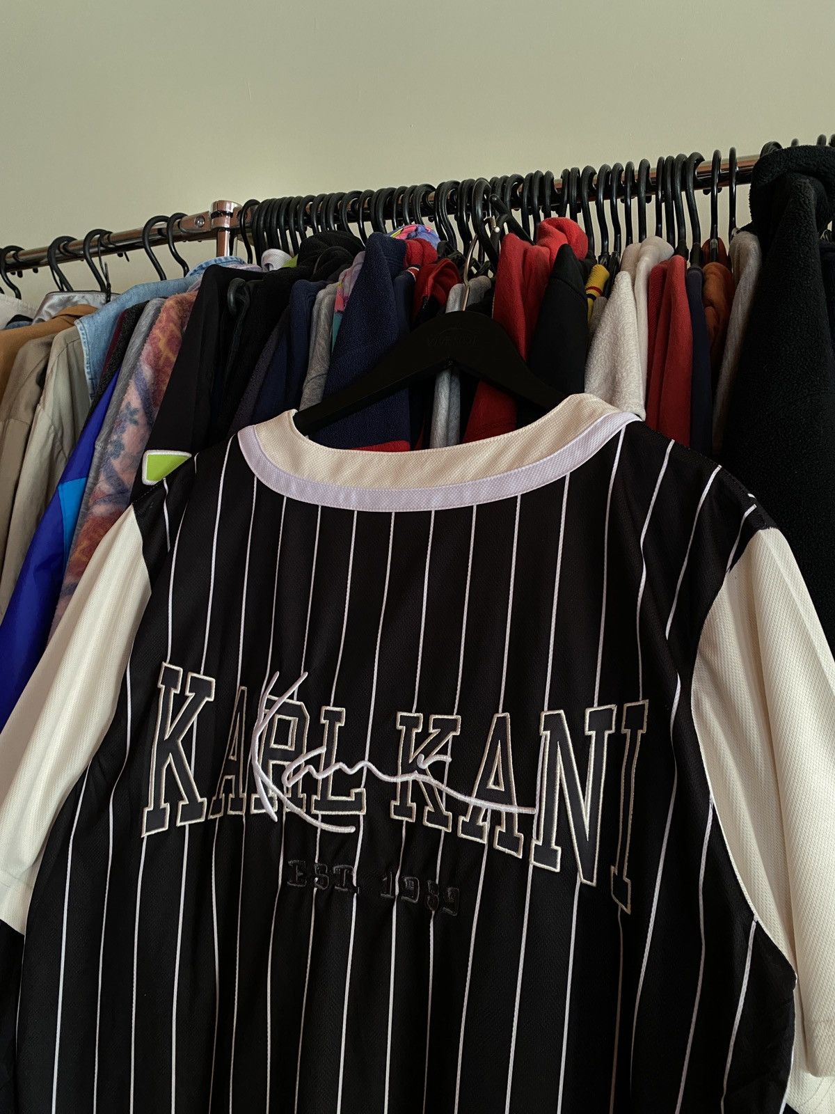 Karl Kani VINTAGE KARL KANI BIG LOGO JERSEY Y2k Size US XL / EU 56 / 4 - 2 Thumbnail