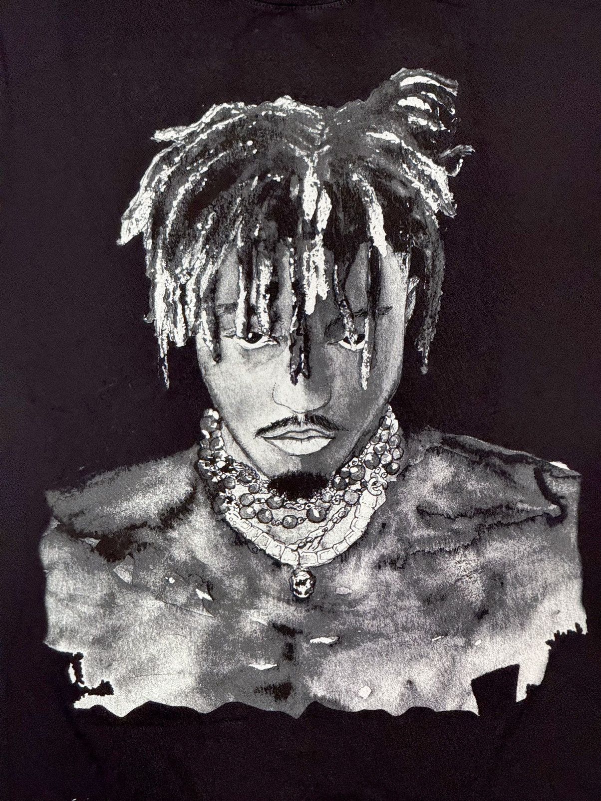 999 Club × Revenge Revenge x Juicewrld 999 Black Graphite Portrait Tee Small Size US S / EU 44-46 / 1 - 1 Thumbnail