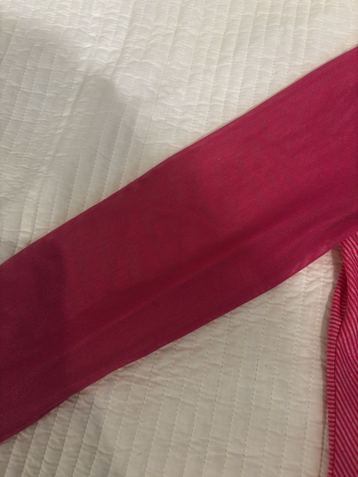 Imperial Pink sheer sleeves shirt.wt460 Size XS / US 0-2 / IT 36-38 - 6 Thumbnail