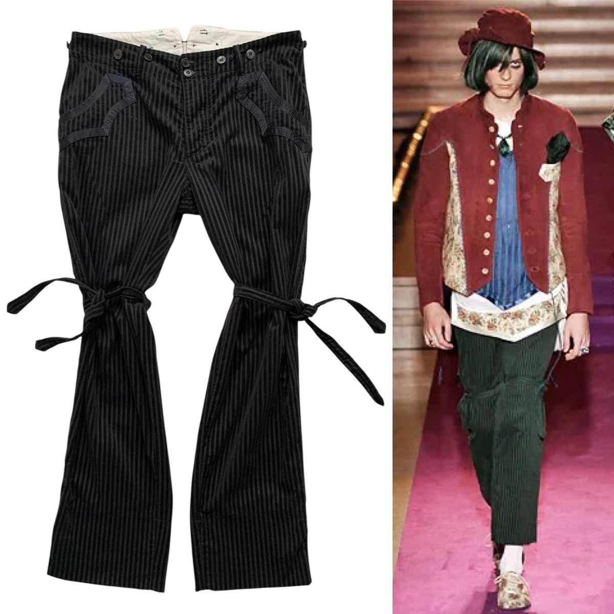 パンツ NUMBER (N)INE Zip Velvet Pants Archive Japanese Brand × Number (N)ine Archive Number Nine Velvet Pants