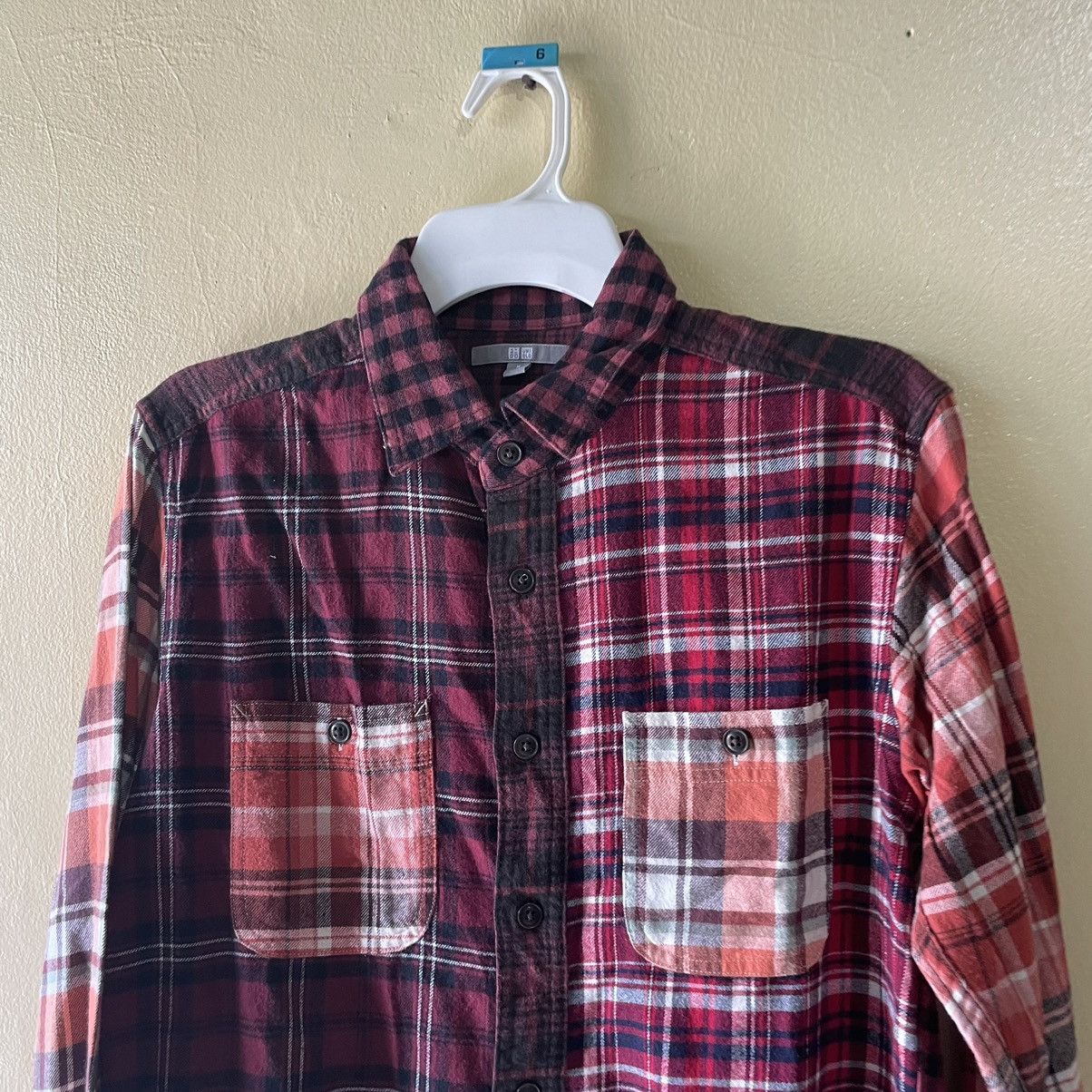 Flannel × Uniqlo × Vintage Uniqlo Patchwork Flannel Shirt Size US M / EU 48-50 / 2 - 3 Thumbnail