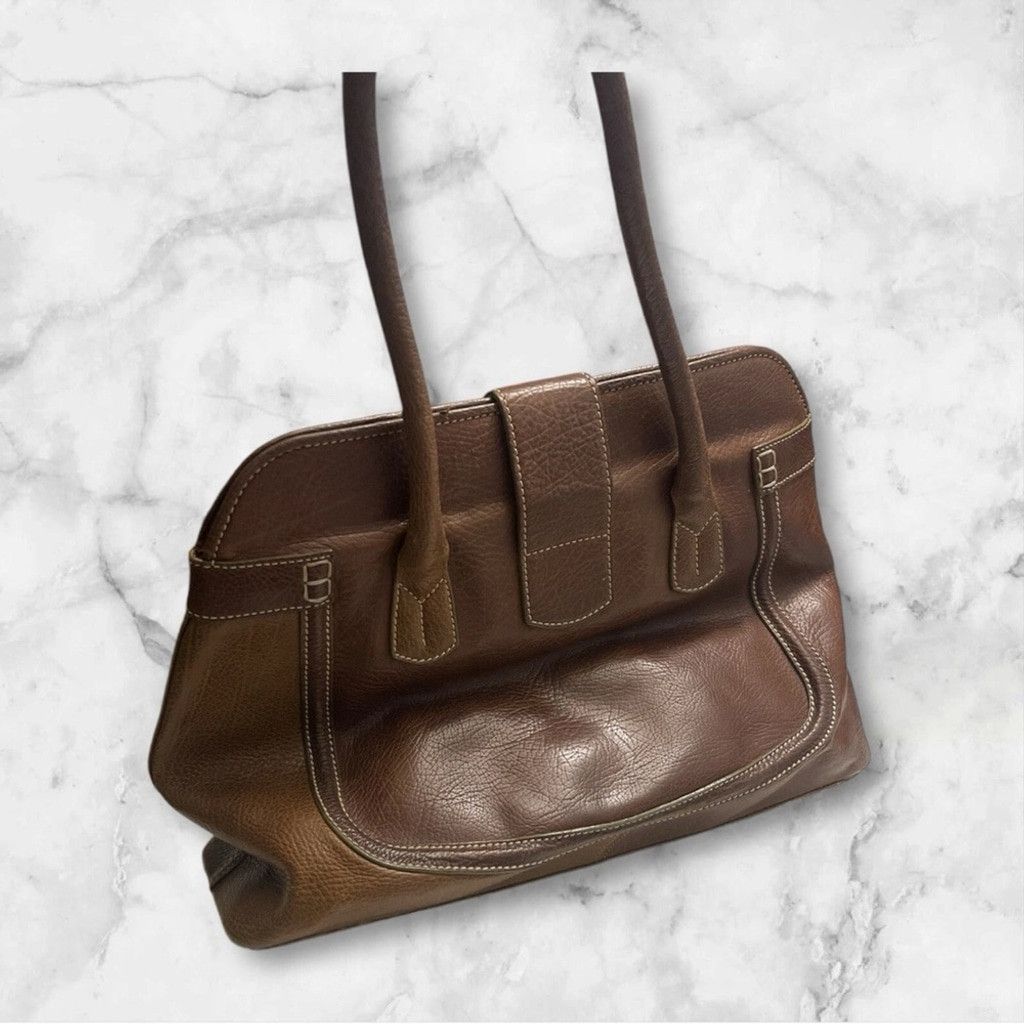 Tod's Tod's Brown Shoulder Bag with Polished Leather Size ONE SIZE - 3 Thumbnail