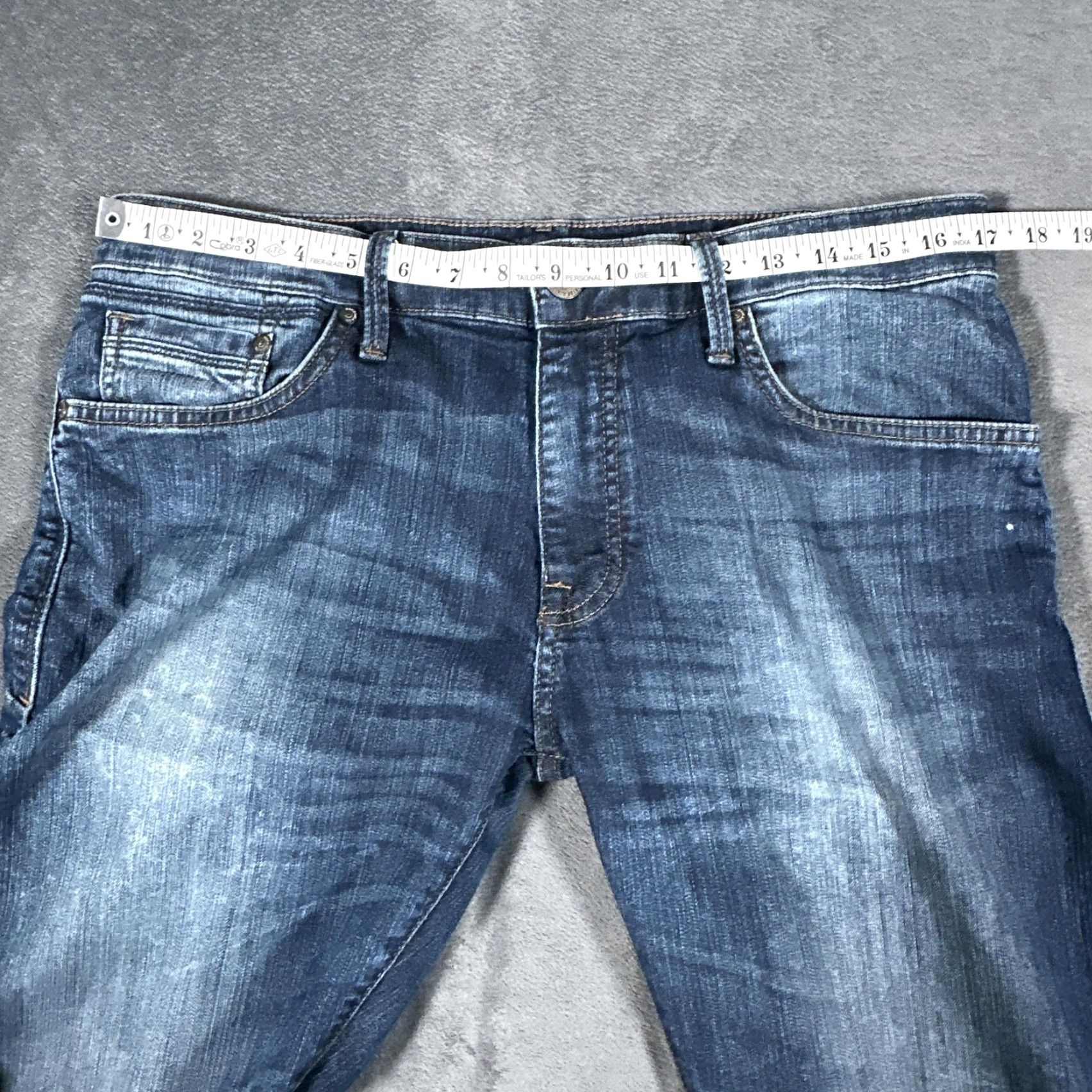 Mavi Mavi Jake Jeans Mens 33x32 Blue Slim Skinny Leg Stretch Denim Medium Wash Pants Jeans Size US 33 - 7 Thumbnail