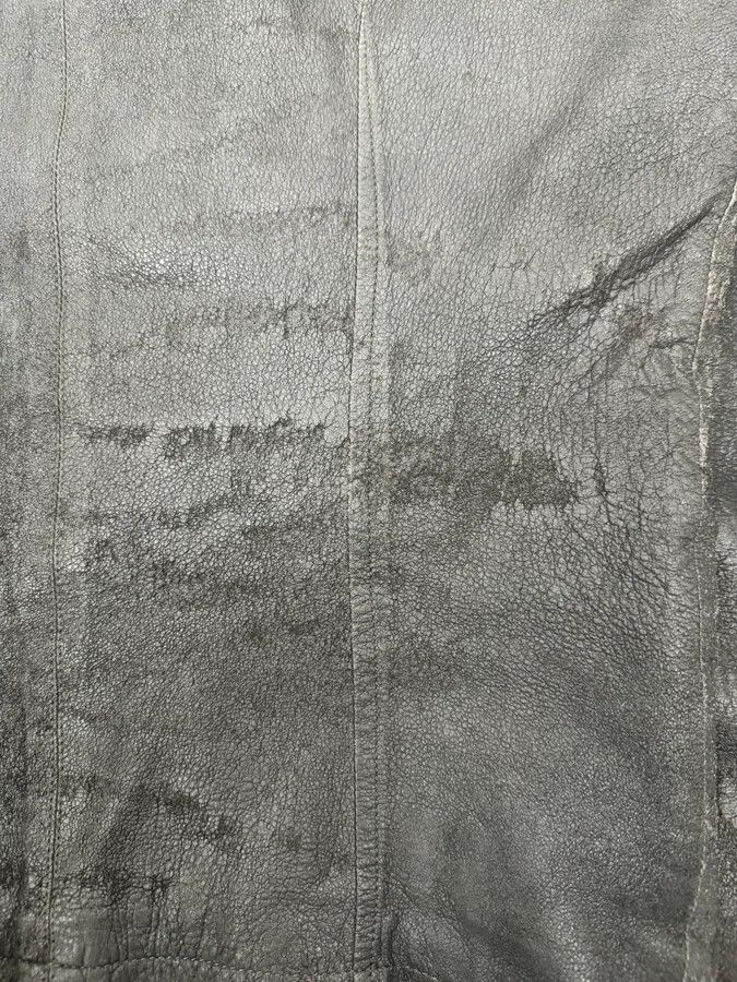 Rick Owens Rick Owens Grey Avant-Garde Leather Jacket Size US S / EU 44-46 / 1 - 8 Thumbnail
