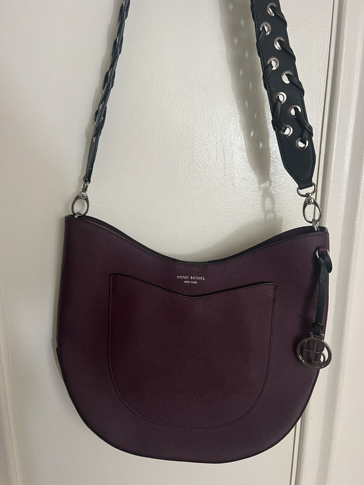 Henri Bendel RARE West 57th Henri Bendel Burgandy Hobo Crossbody Bag Size ONE SIZE - 2 Thumbnail