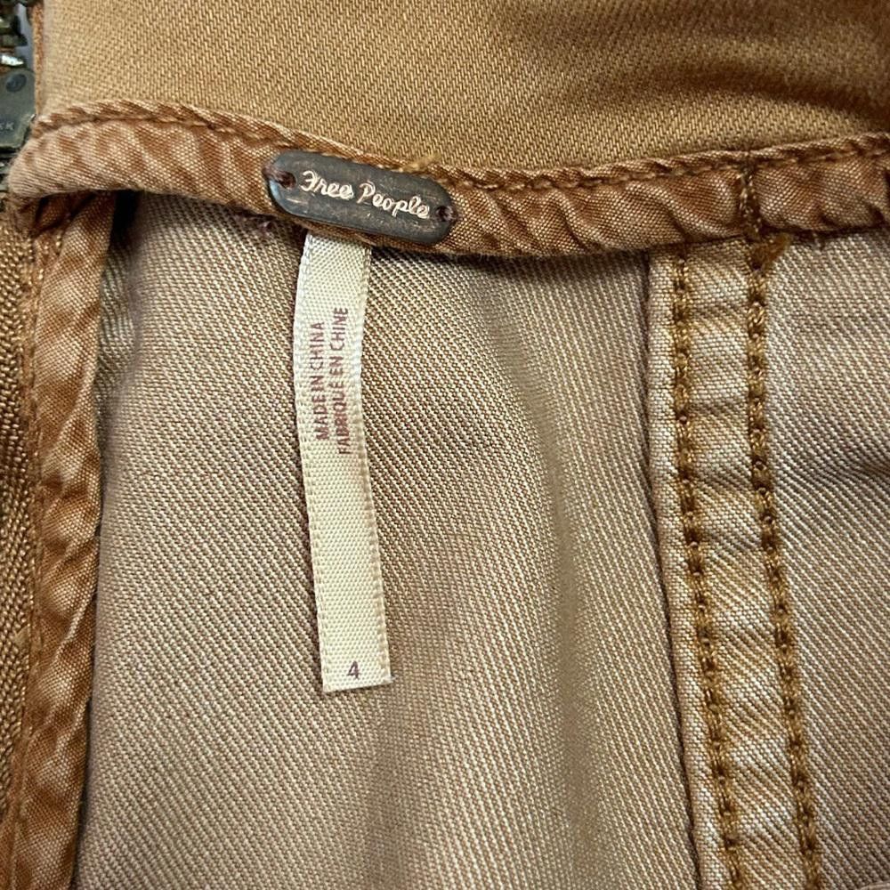 Free People Free People l Tan Denim Modern Femme Skirt Size 4 Size 27" / US 4 / IT 40 - 6 Thumbnail