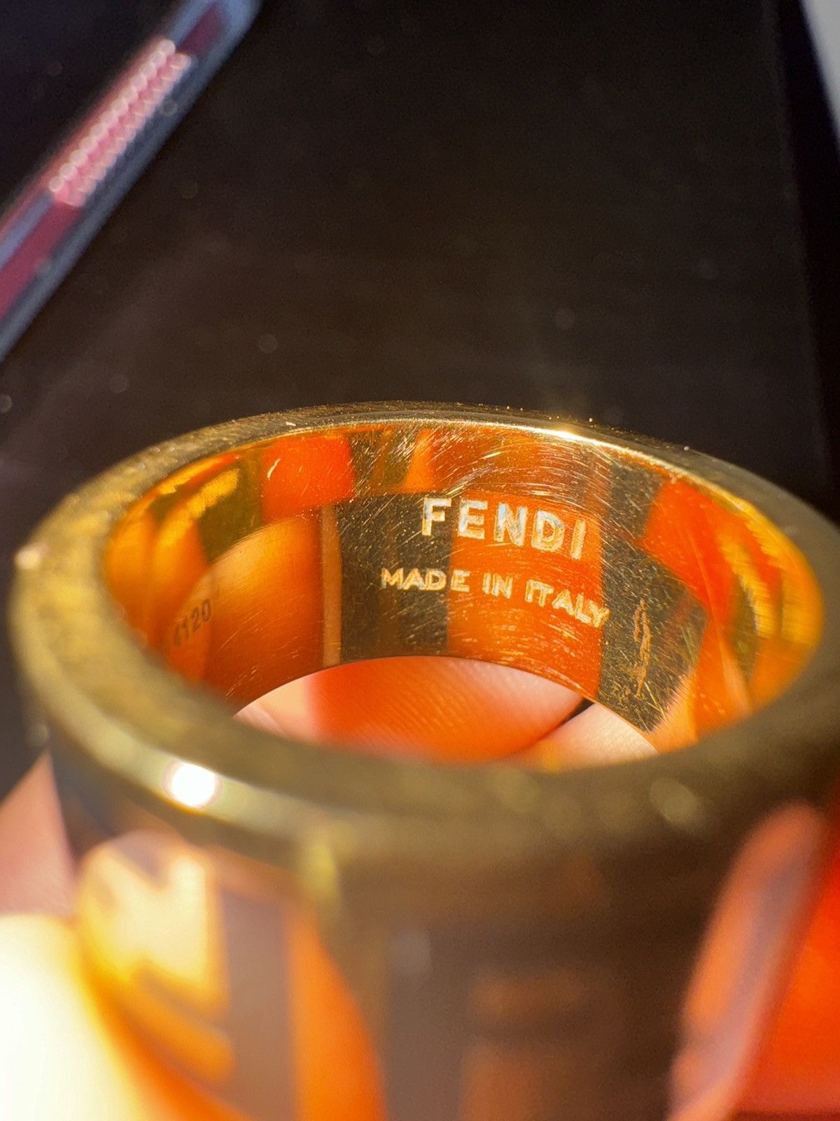 Fendi Small Fendi Gold Ring Size ONE SIZE - 3 Thumbnail