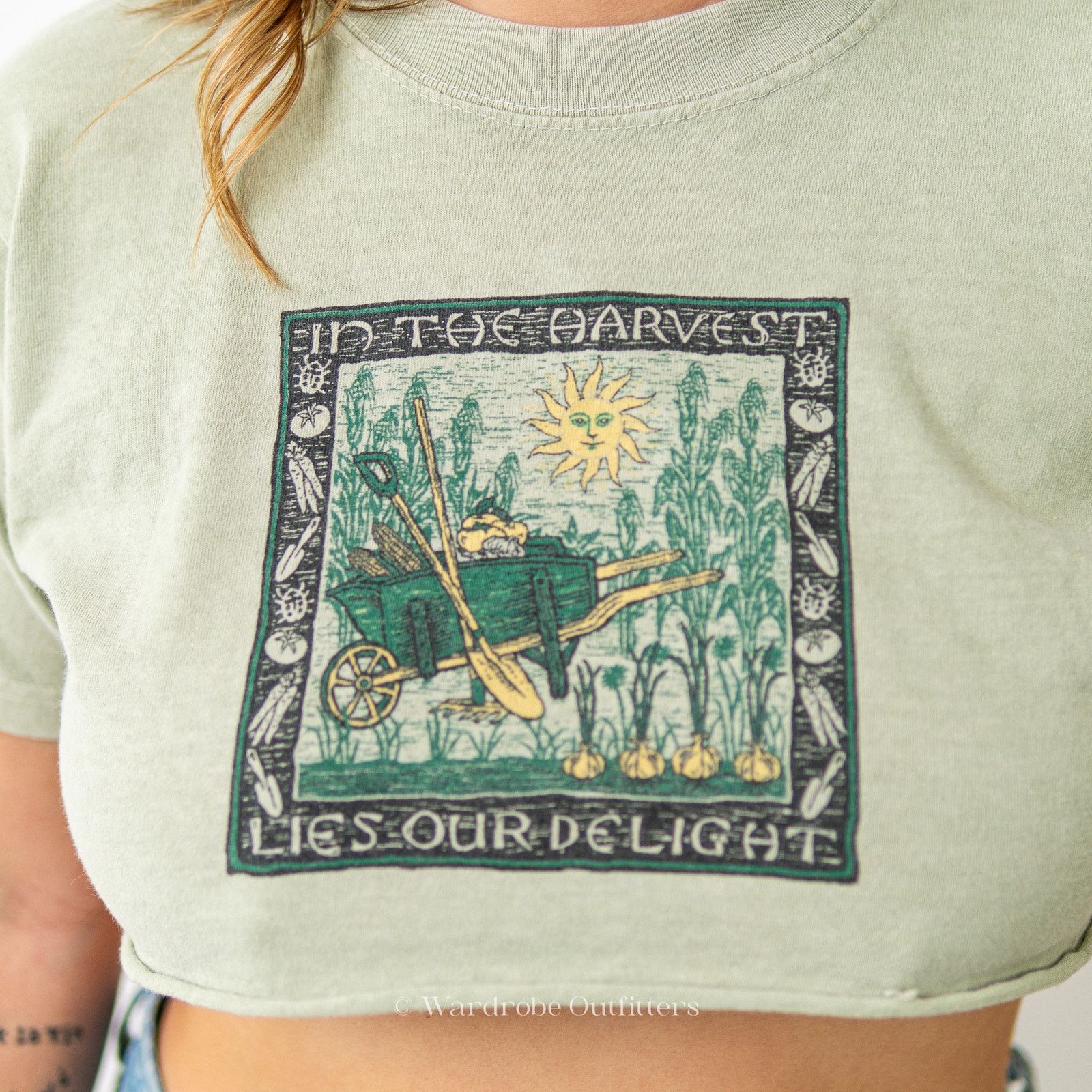 Designer Cottagcore x Fairycore Cropped Tee Shirt Size S / US 4 / IT 40 - 7 Thumbnail