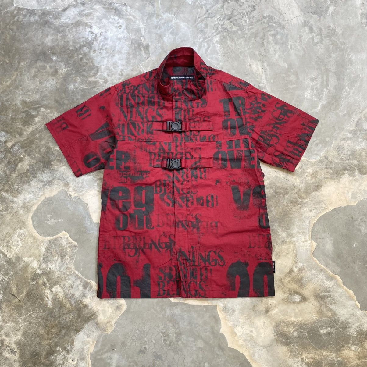 Hysteric Glamour 2000s Berning Sho Vkei style Poem Buckle Belt Zip up Shirt Size US M / EU 48-50 / 2 - 1 Thumbnail