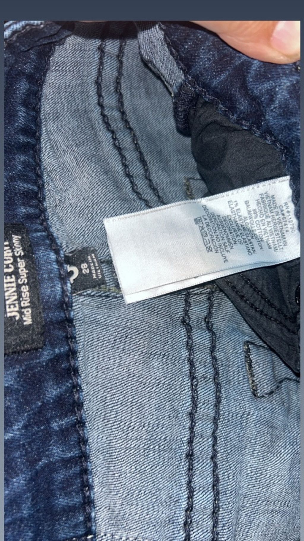 True Religion true religion jennie curvy mid rise super skinny 28 Size 28" / US 6 / IT 42 - 7 Thumbnail