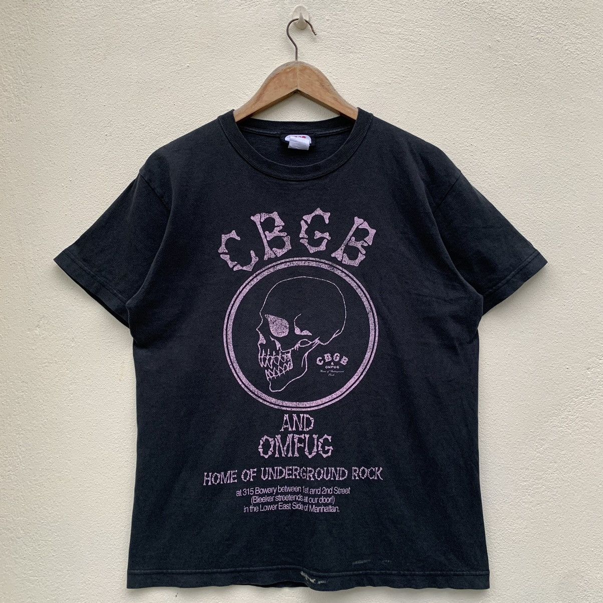 Band Tees × Vintage Vintage CBGB & OMFUG HOME OF UNDERGROUND ROCK T-shirt Size US M / EU 48-50 / 2 - 1 Thumbnail