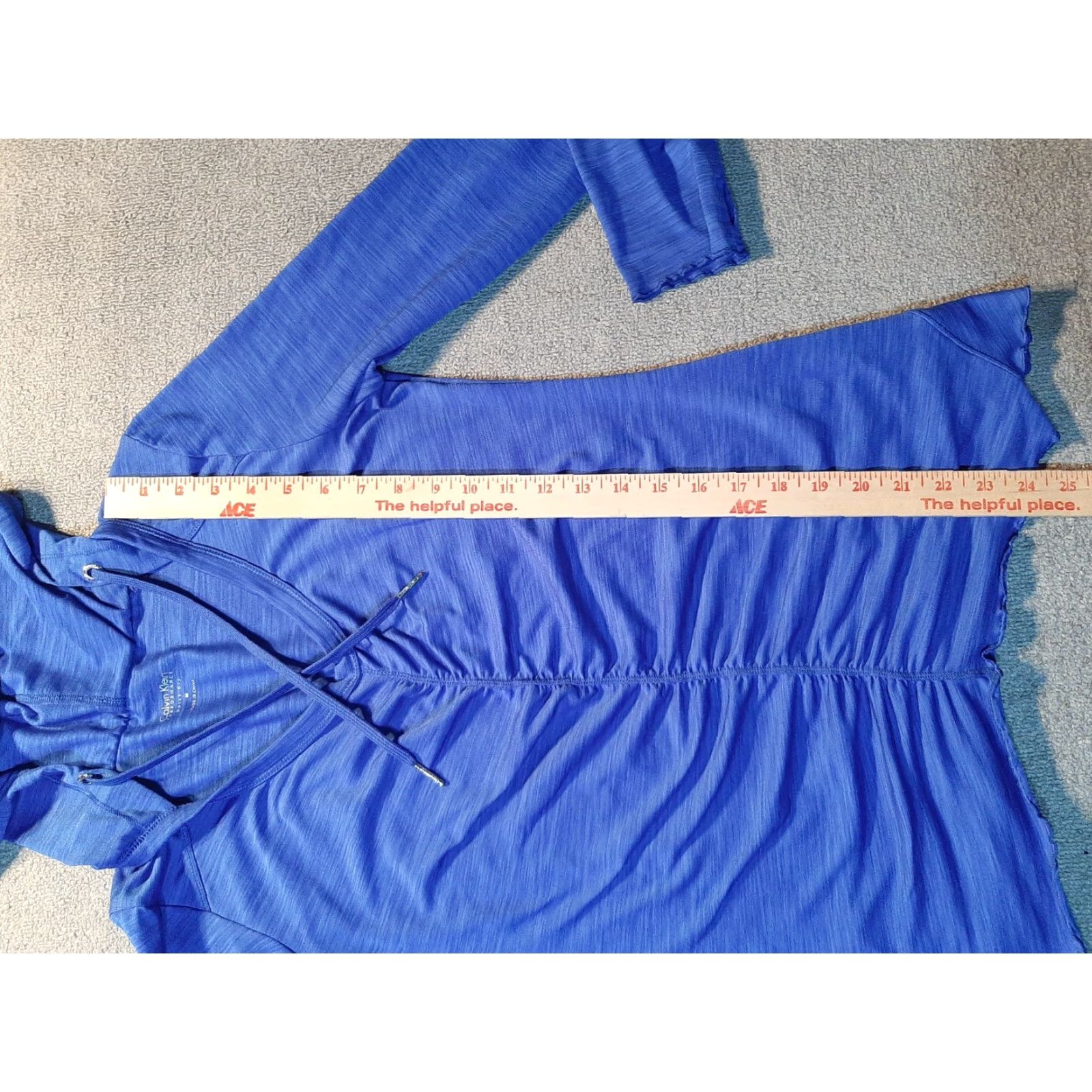 Calvin Klein VINTAGE Calvin Klein Jacket Womens Size M Quick Dry pull over Blue Hooded Size M / US 6-8 / IT 42-44 - 3 Thumbnail