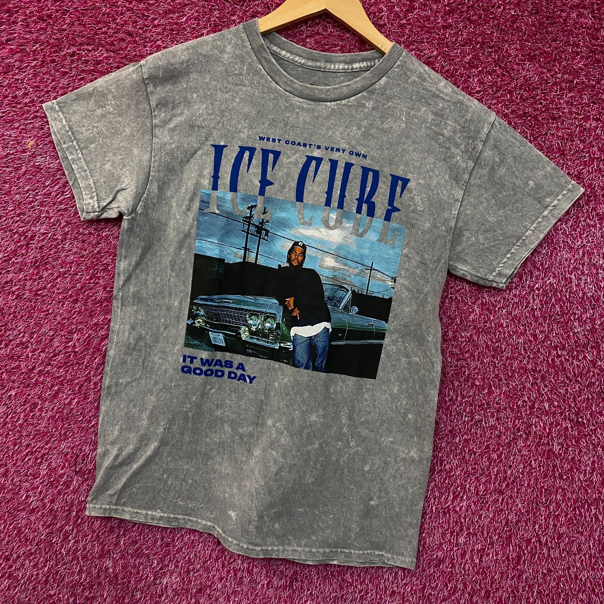 Rap Tees Ice Cube "It Was A Good Day" Graphic Acid Wash T-Shirt Mediu Size US M / EU 48-50 / 2 - 3 Thumbnail
