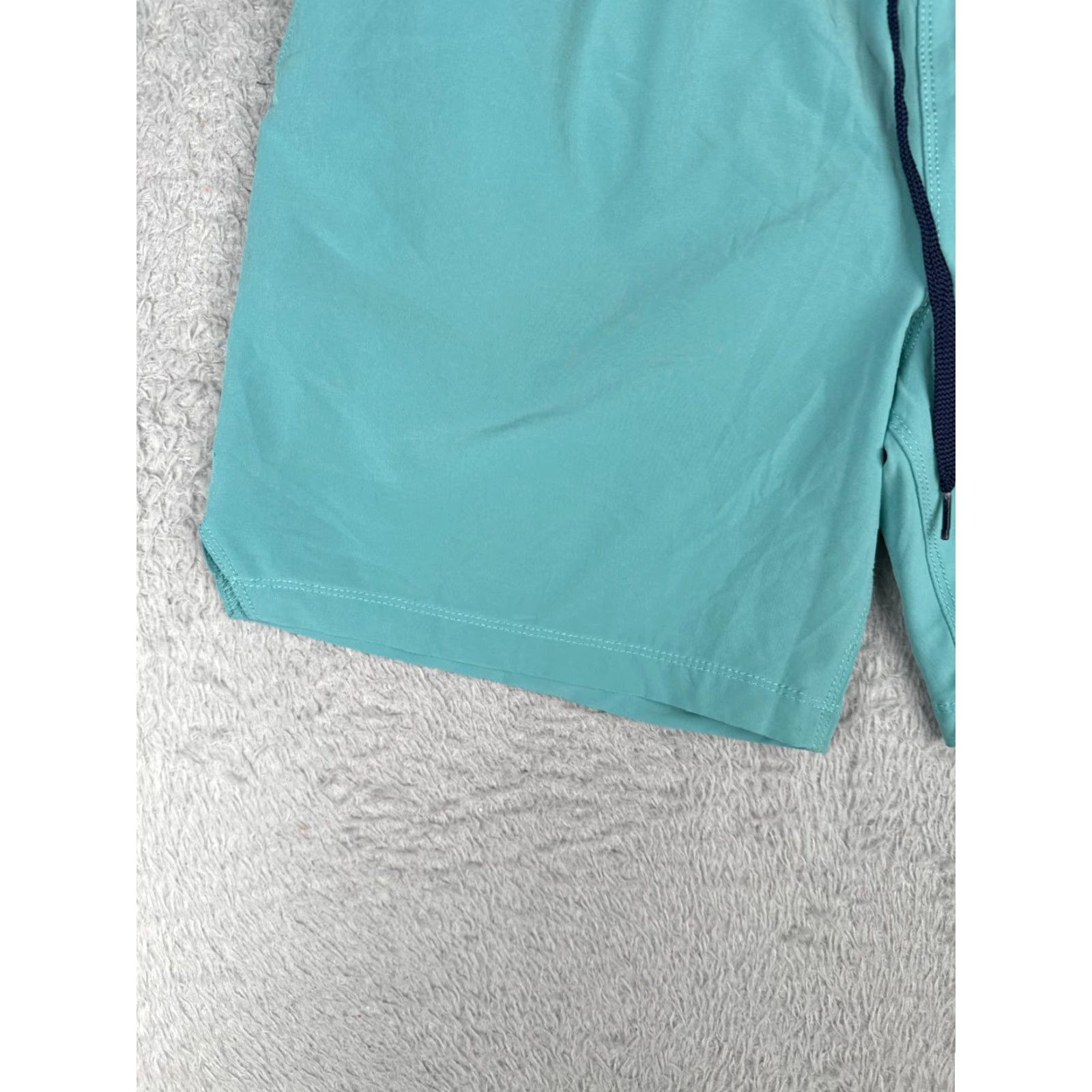 Speedo Speedo Swim Trunks Mens M Teal Elastic Drawstring Lined Polyester Beach Bottoms Size ONE SIZE - 3 Thumbnail