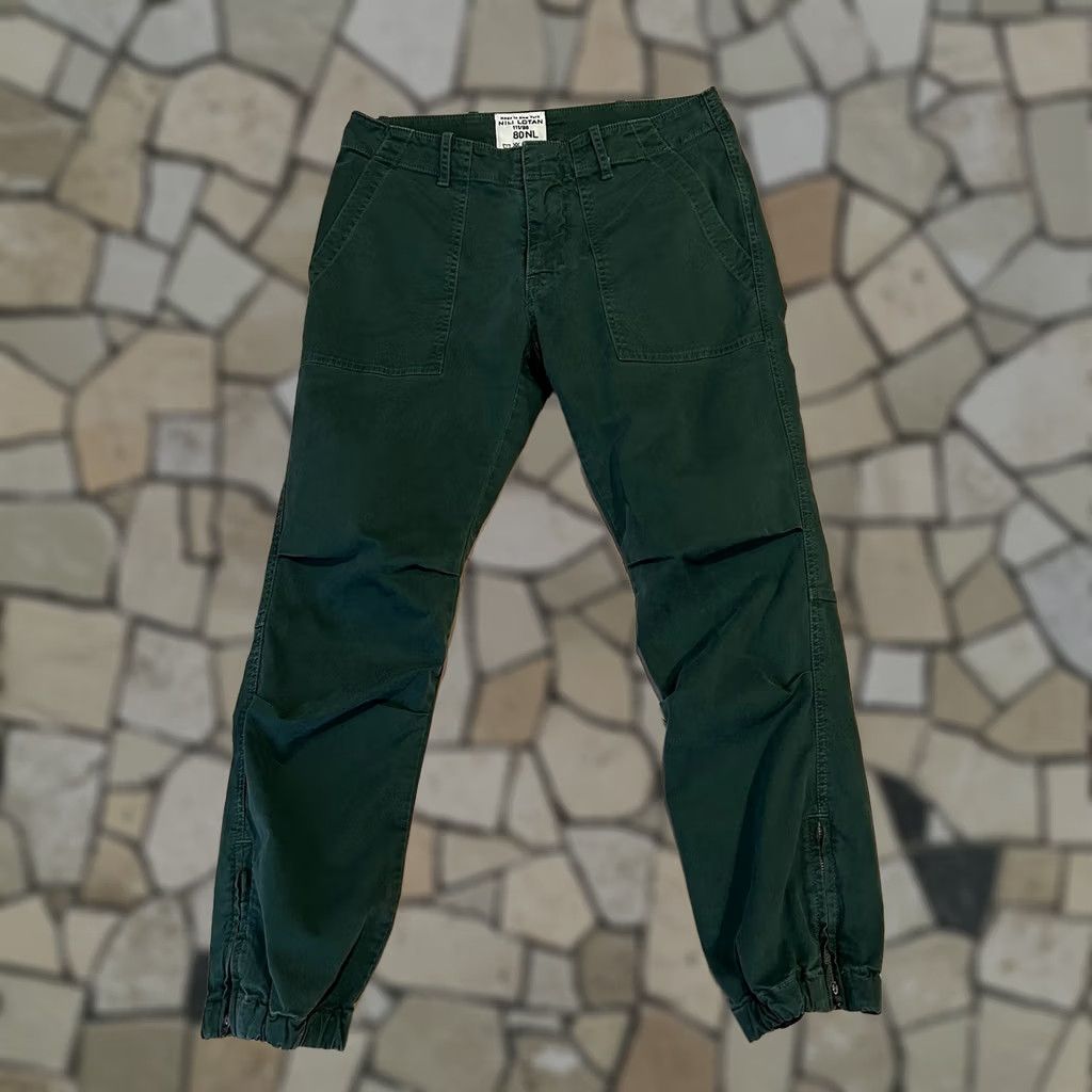 Nili Lotan Nili Lotan Cropped Military Pants Women’s 2 Green Cotton Blend Zip Button Tapered 25 Inseam Pockets Cropped 9 Rise Regular No N/A Size 26" / US 2 / IT 38 - 1 Thumbnail