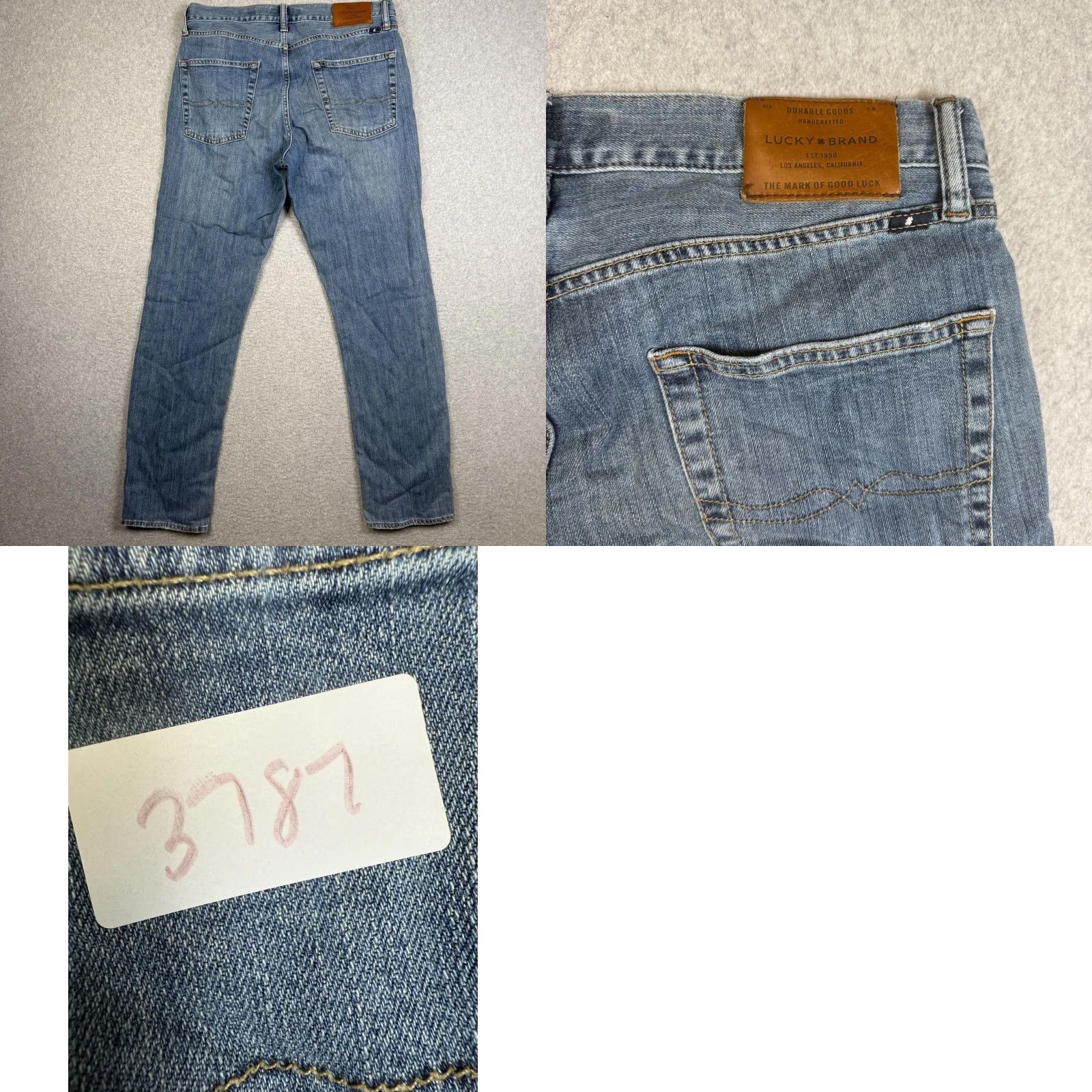 Lucky Brand LUCKY BRAND Jeans Men's 32x32 Light Wash Blue Denim 410 Athletic Slim Ankle Slim Jeans Regular Size 32 Mens Size US 32 / EU 48 - 8 Thumbnail