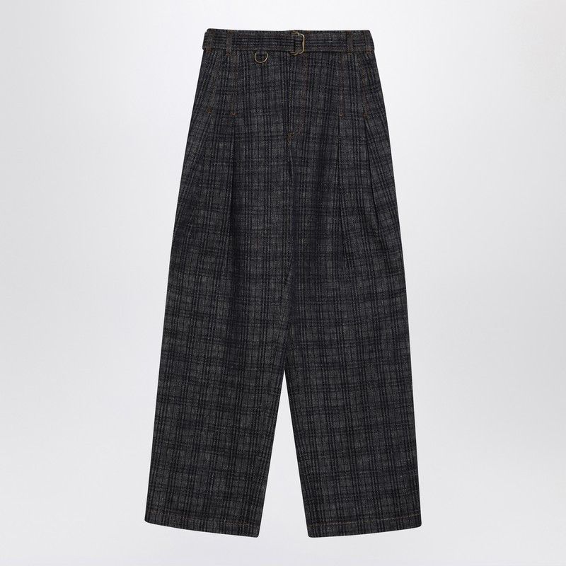 Burberry Burberry Indigo Jeans In Check Pattern Denim Size 27" / US 4 / IT 40 - 1 Thumbnail