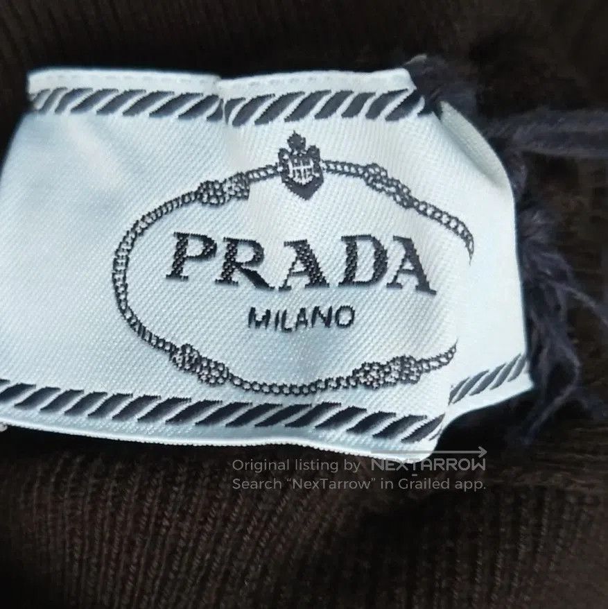 Prada Prada Black Cotton High Neck Knit Sweater . Size S / US 4 / IT 40 - 5 Thumbnail