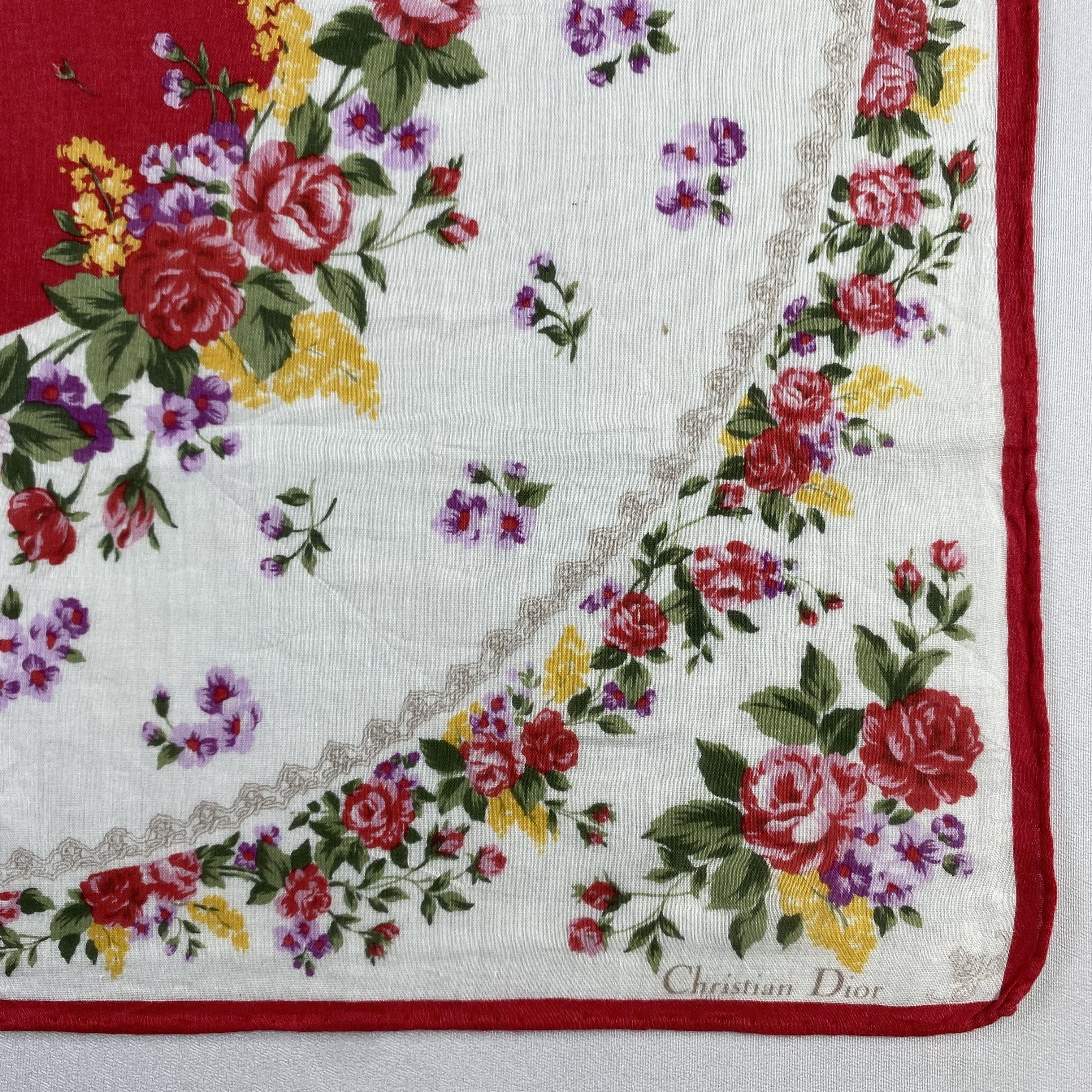 Vintage Christian Dior Monsieur Handkerchief / Neckerchief-P958 Size ONE SIZE - 3 Thumbnail