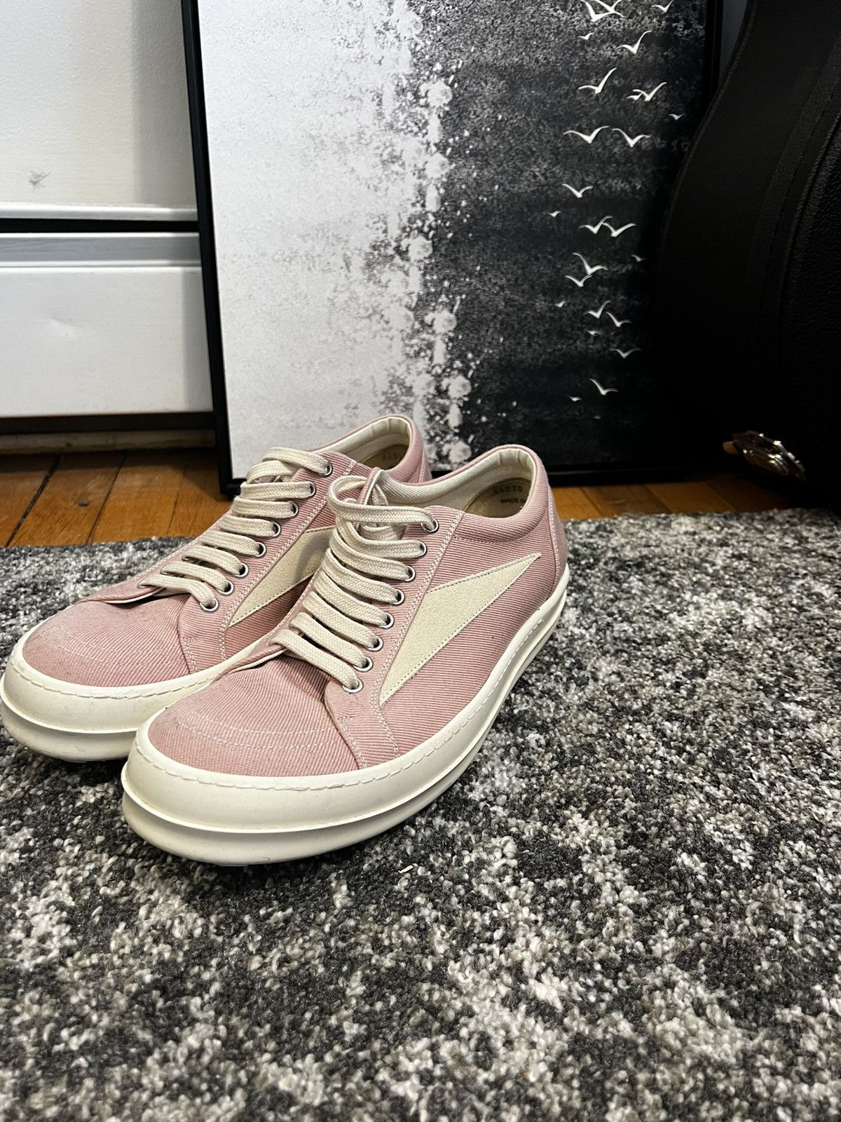 Rick Owens Drkshdw Rick Owens Drkshdw Faded Pink Vintage Sneaker Size 42 Grailed 8641