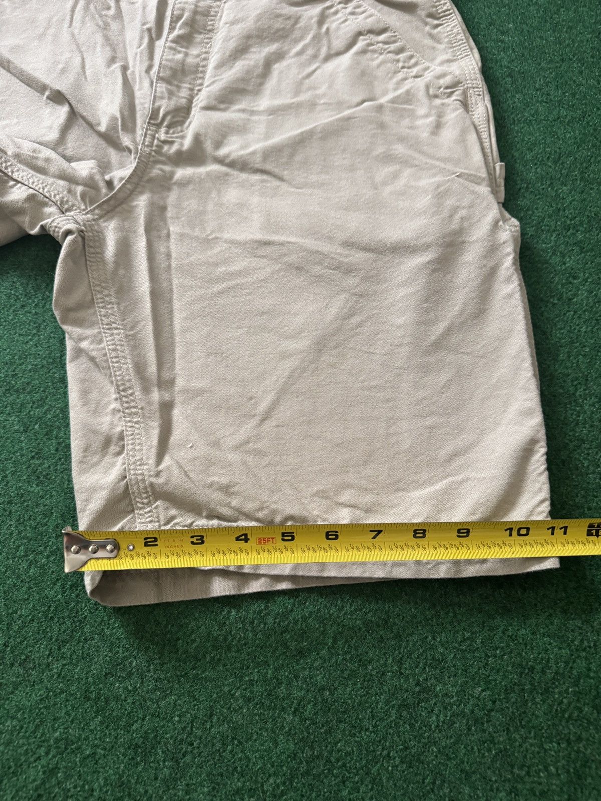 Carhartt Y2K Carhartt Biege Baggy Grunge 12” Carpenter Shorts Size US 33 - 6 Thumbnail