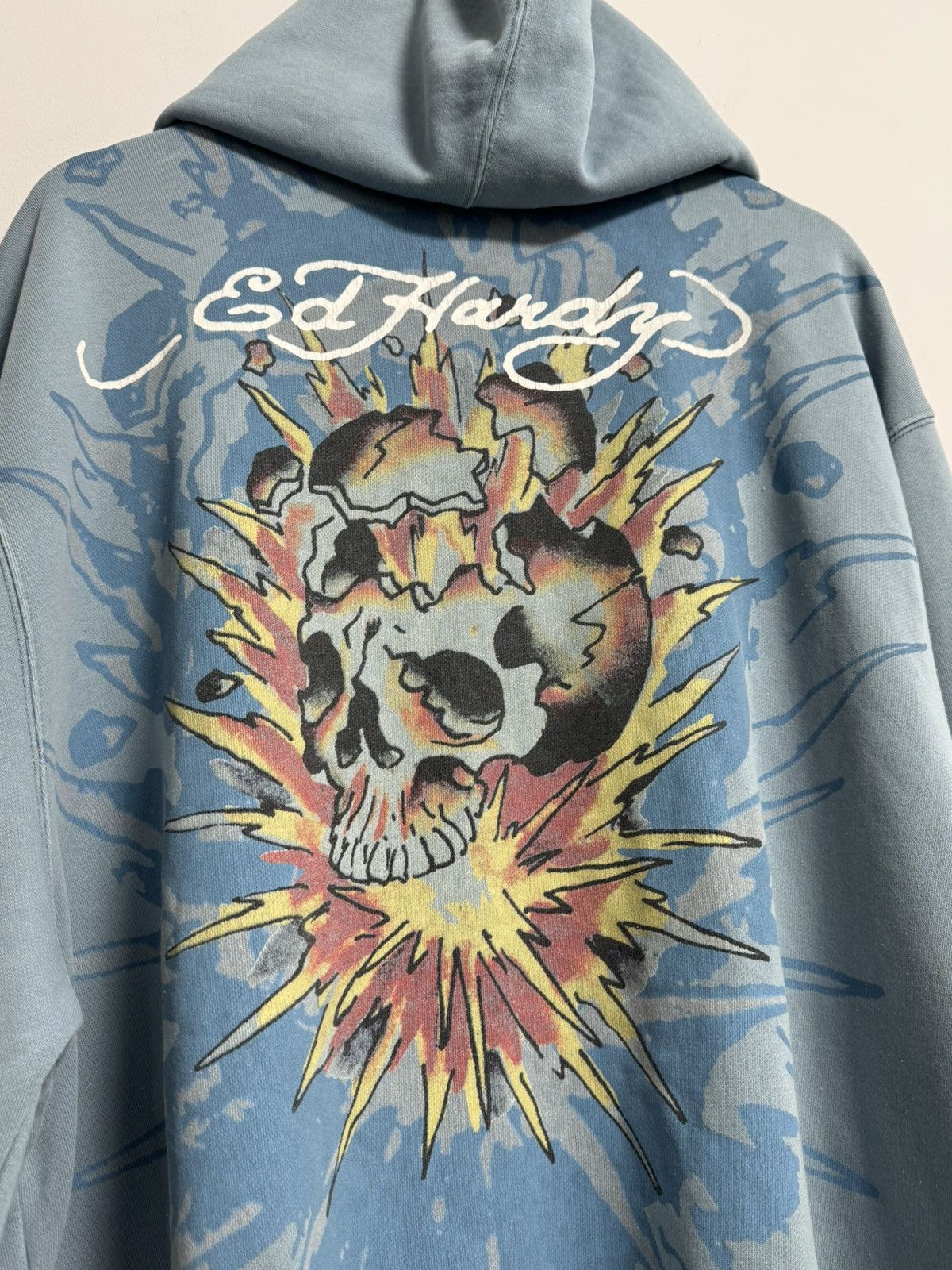 Ed Hardy Ed Hardy Hoodie Skull Explosion Full Zip Sweatshirt Style Size US XL / EU 56 / 4 - 19 Thumbnail