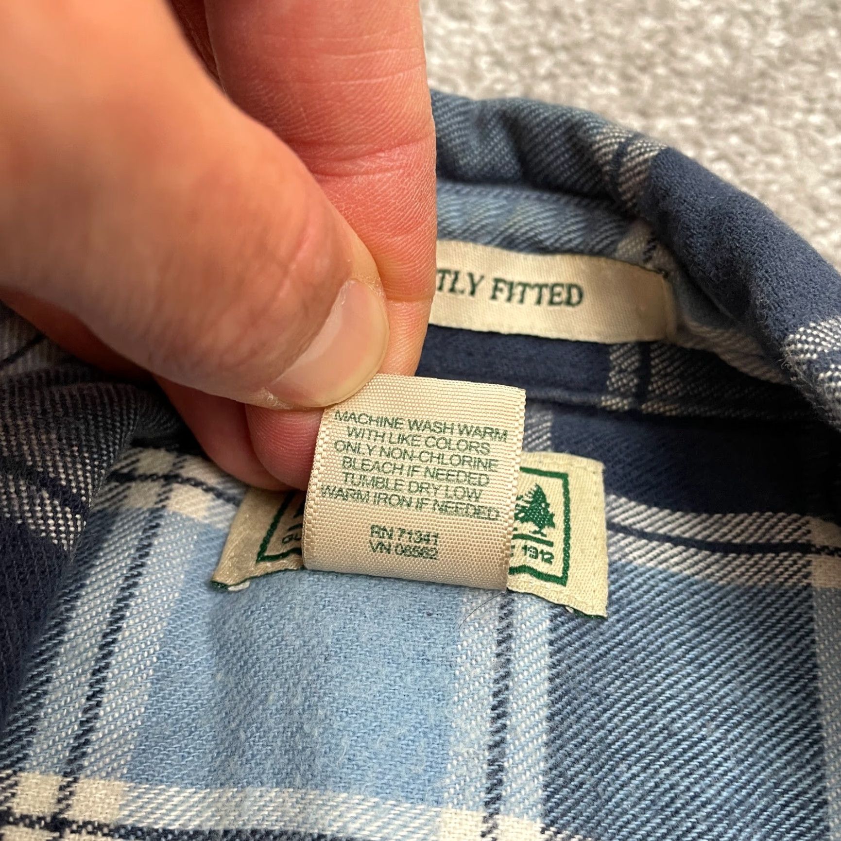 Vintage VINTAGE L.L. Bean Flannel Shirt Mens Medium Blue Plaid Cotton Casual Western Outdoor Size US M / EU 48-50 / 2 - 7 Thumbnail