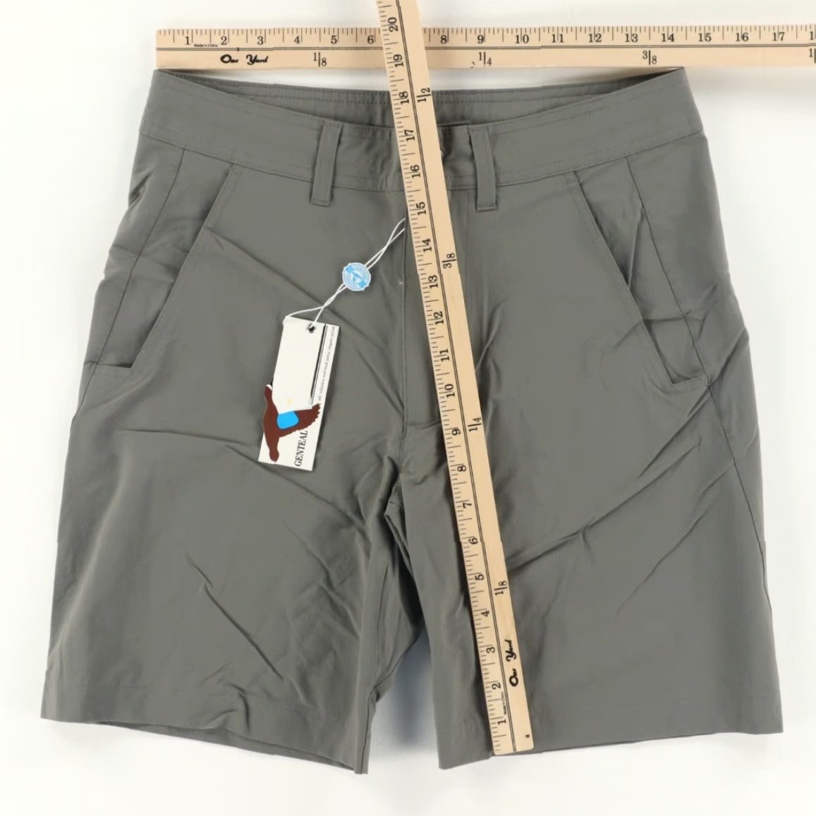 Vintage Genteal Shorts Chino Nylon Woven Stretch Stone Men's S Regular Stone Genteal Shorts Chino Nylon Woven Stretch Nylon Stone Mens S Regular Stone 90s? Size US 29 - 3 Thumbnail