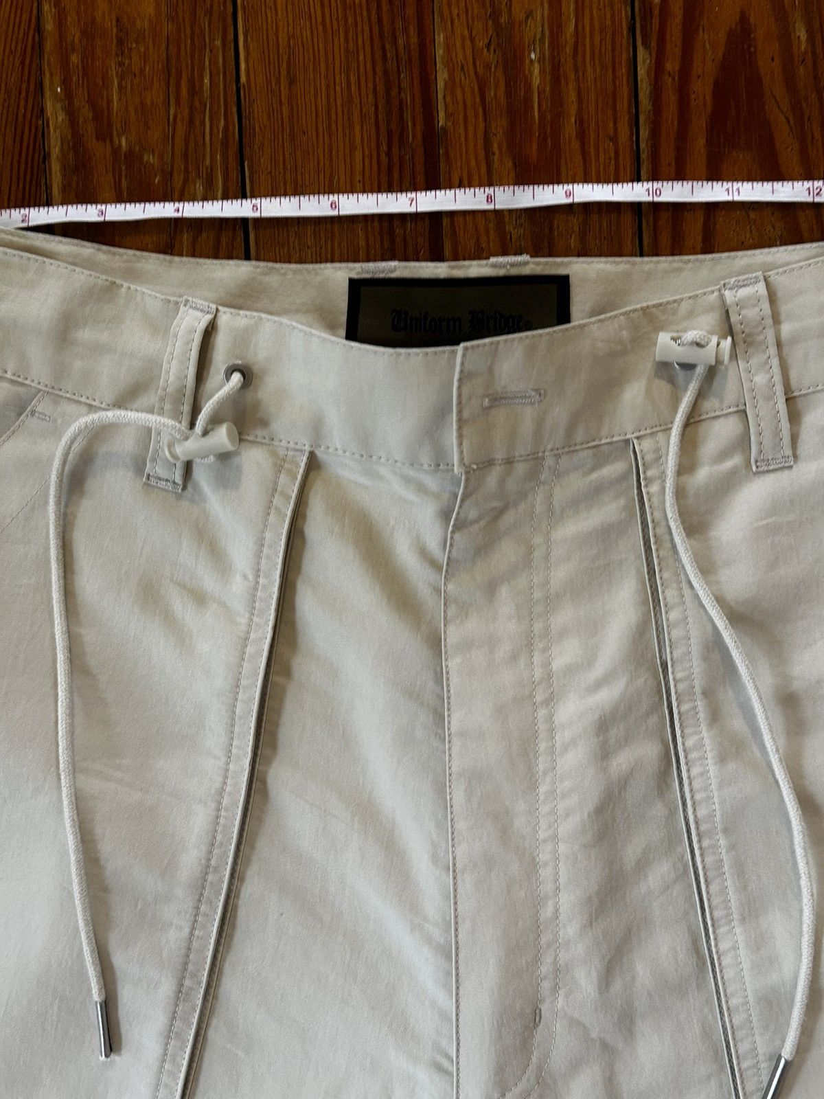 Uniform Bridge UNIFORM BRIDGE White Wide-Leg Trousers Size: 34 (tagged) Size US 30 / EU 46 - 3 Thumbnail