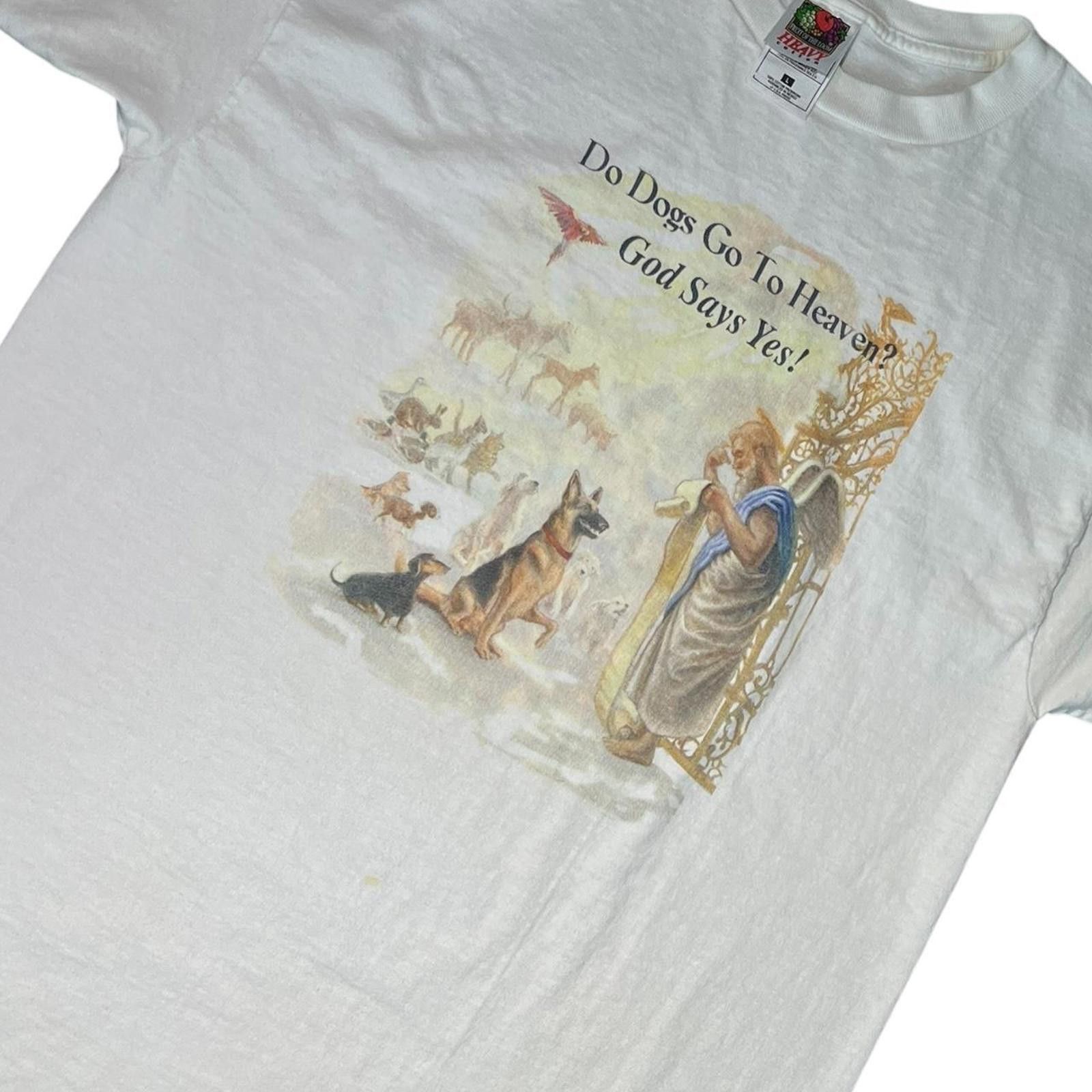 Other Vintage Do Dogs Go to Heaven T-shirt Size US L / EU 52-54 / 3 - 3 Thumbnail