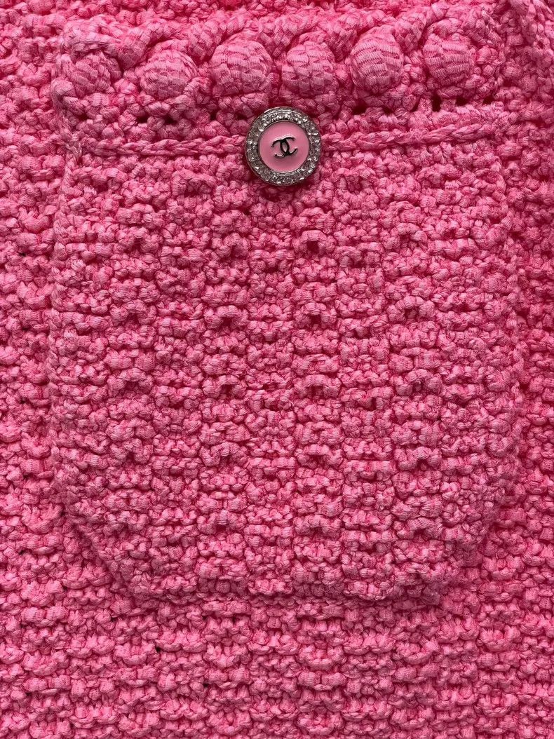Chanel Chanel Pink knitted vest 2504-Nextarrow Size XS / US 0-2 / IT 36-38 - 3 Thumbnail
