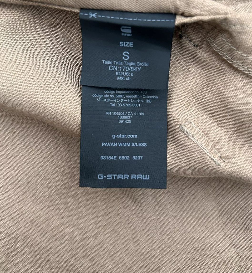 G-Star G-Star Raw Brown Pavan Slim Linen Vest S/less Tank Utility Size S / US 4 / IT 40 - 5 Thumbnail