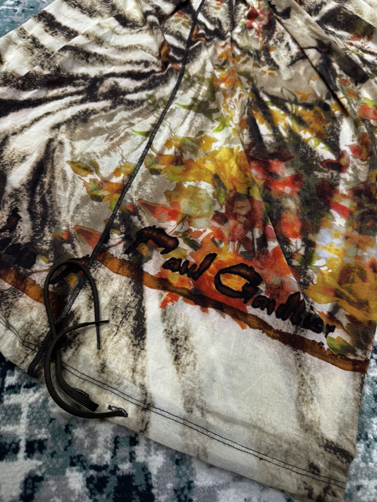 Jean Paul Gaultier JPG MESH TOP BLOUSE NUDE PRINT SHIRT Size M / US 6-8 / IT 42-44 - 6 Thumbnail