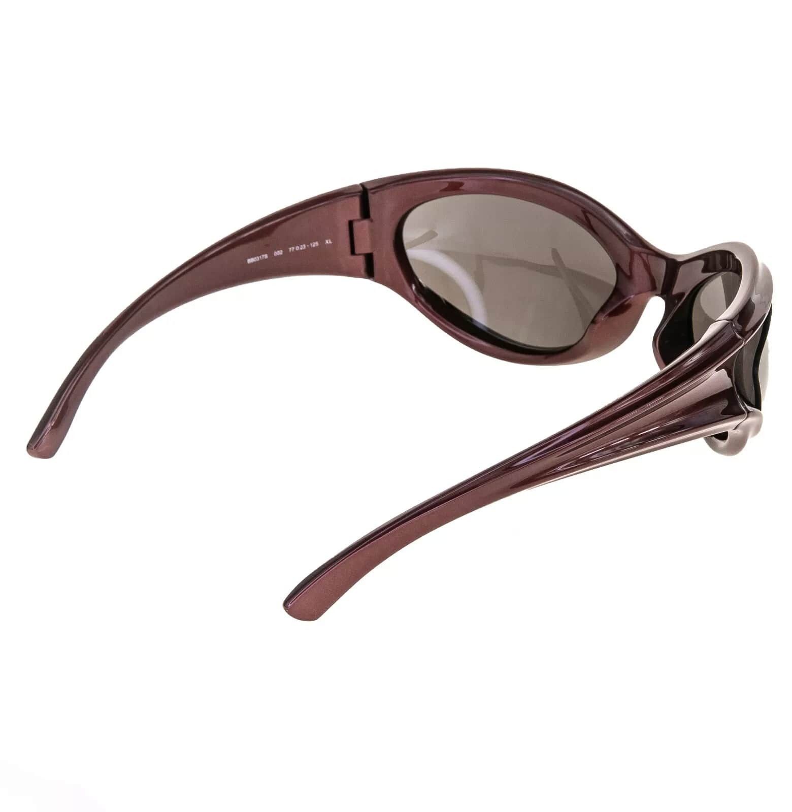 Balenciaga BALENCIAGA DYNAMO 0317 Burgundy 002 Fashion BB0317 Size ONE SIZE - 2 Thumbnail