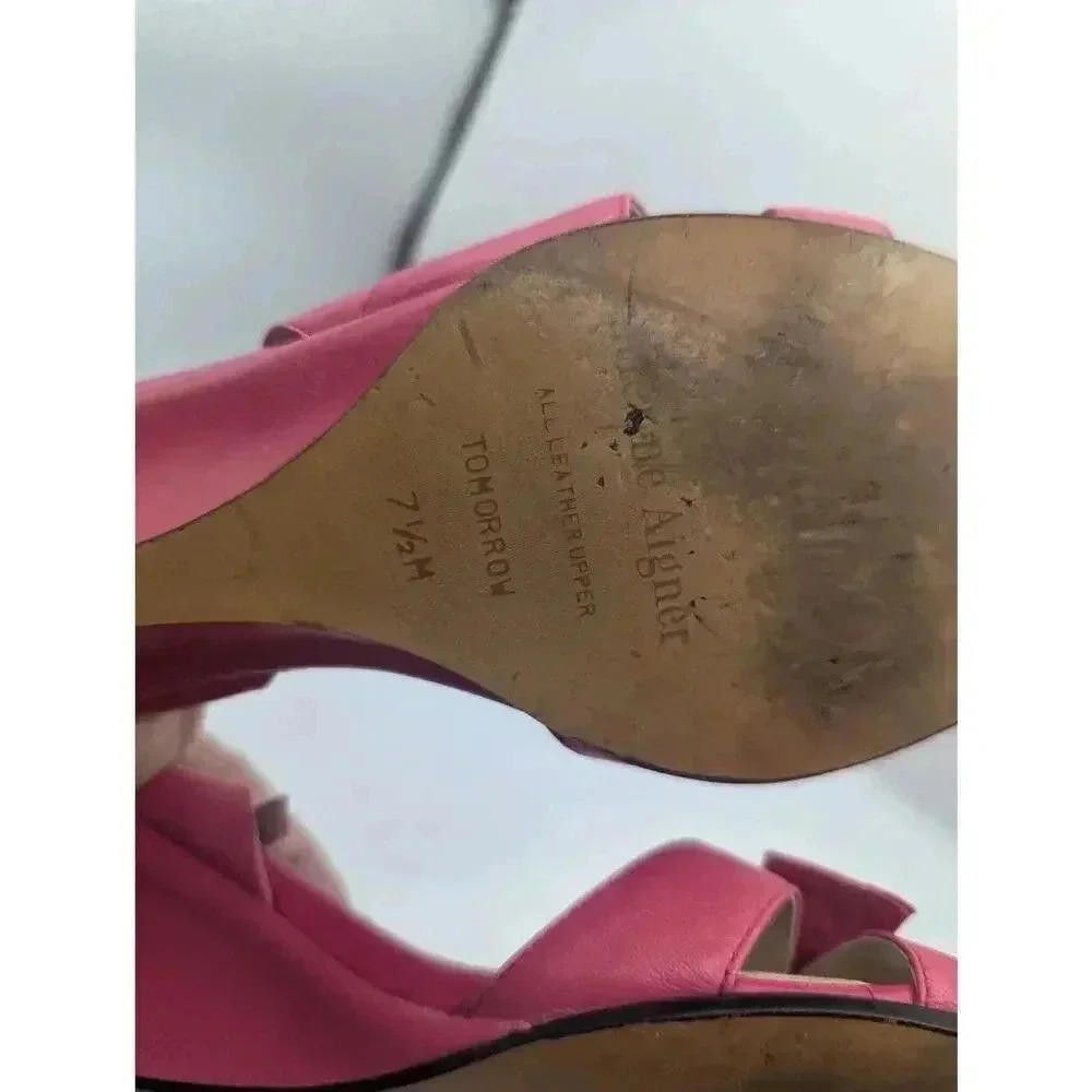 Etienne Aigner Vintage Etienne Aigner Pink Slingback Heels 7.5 Size US 7.5 / IT 37.5 - 10 Thumbnail