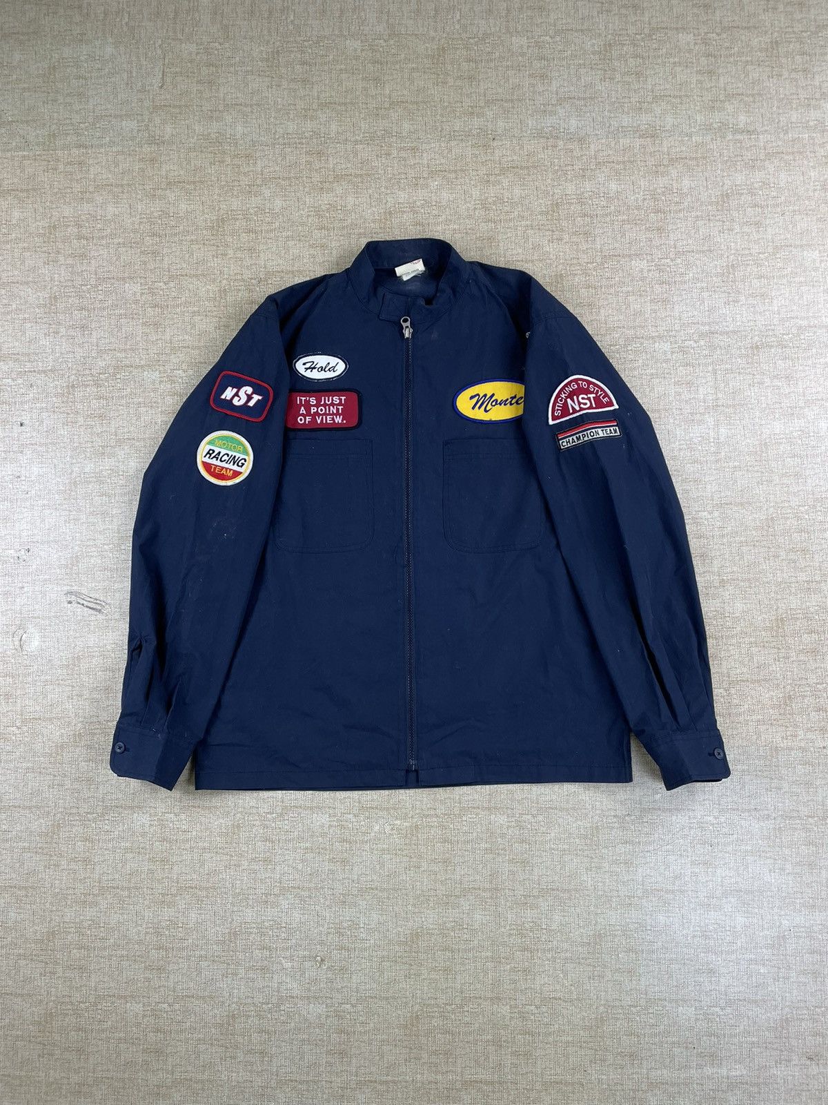 Vintage NEVER SEEN THING Vintage Champion Racing Motor Team Jacket Size US M / EU 48-50 / 2 - 1 Thumbnail