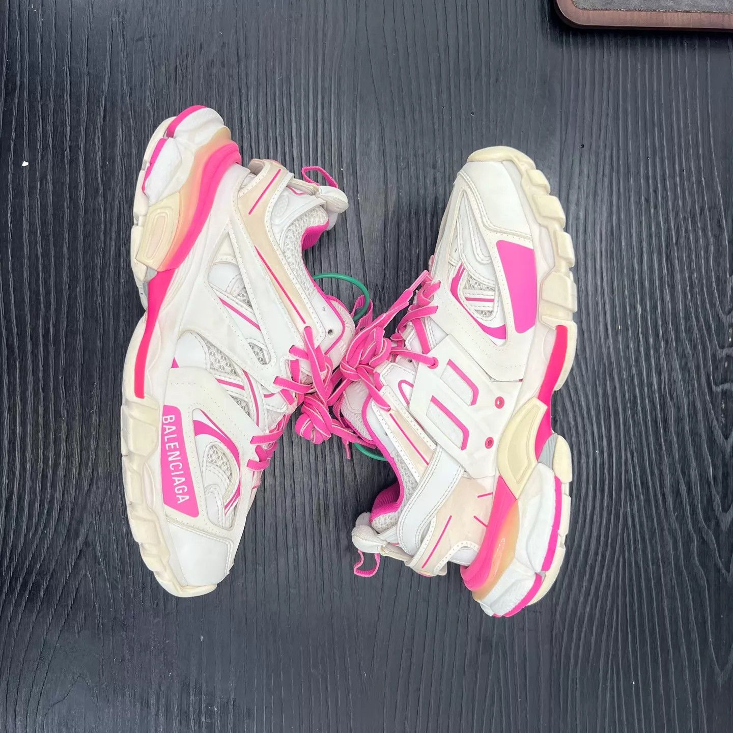 Balenciaga Balenciaga Track White & Pink Women's Size 37 Sneakers Size US 7 / IT 37 - 7 Thumbnail