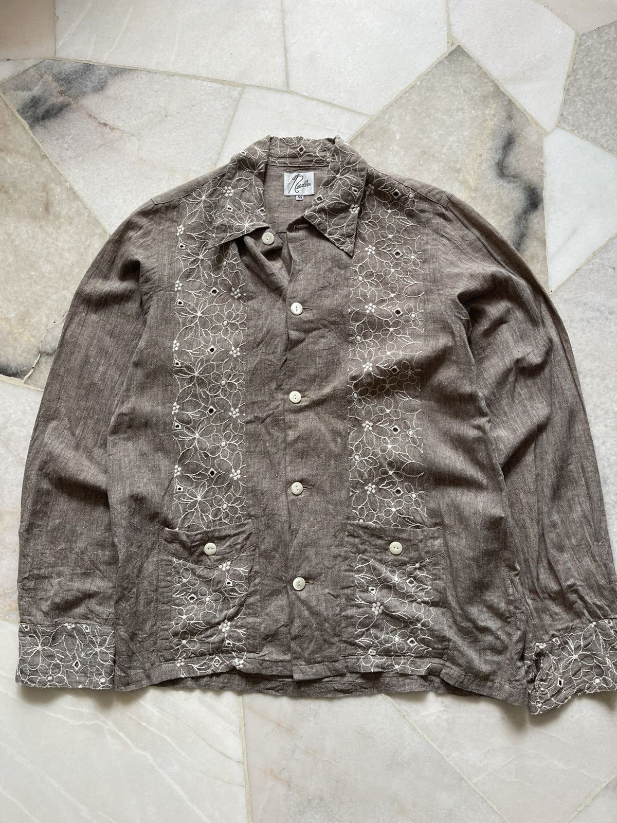 Needles Needless Flower embroidered Button Up Size US S / EU 44-46 / 1 - 9 Thumbnail