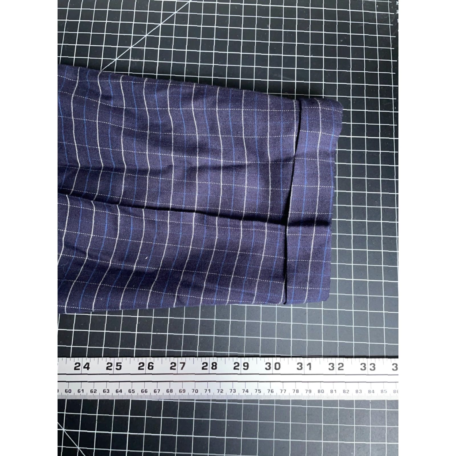 Polo Ralph Lauren VINTAGE Polo Ralph Lauren Wool Pleated Trousers Men 34 x 32 Blue Check Pants USA Made Size US S / EU 44-46 / 1 - 6 Thumbnail
