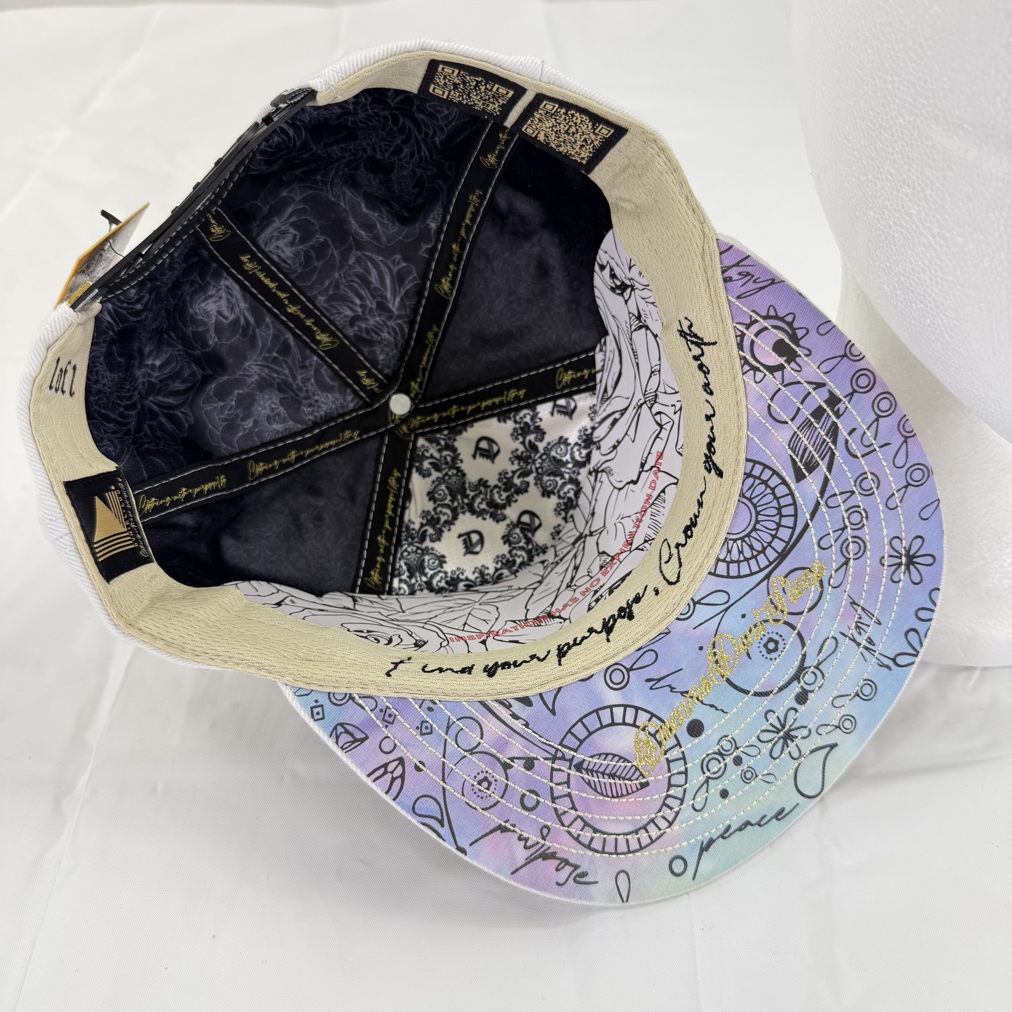 Other DVNIEL LUU Dreams Dont Sleep White Snapback Hat Flame Cap Size ONE SIZE - 5 Thumbnail