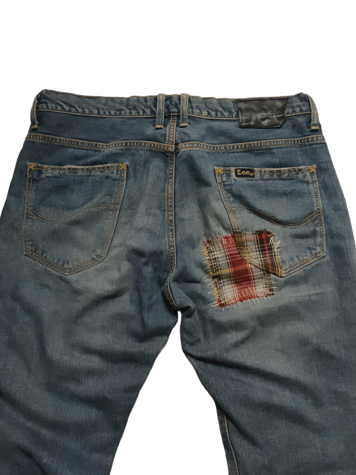 Lee × Vintage Vintage LEE Riders Selvage x Patch x Distressed Size US 32 / EU 48 - 4 Thumbnail