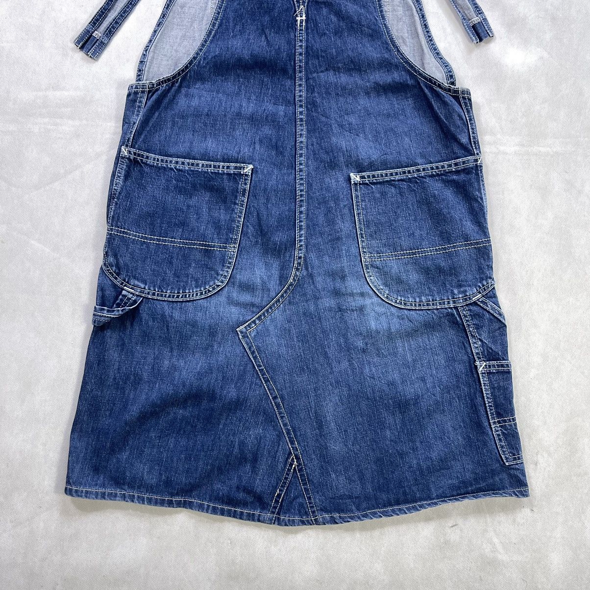 Lee × Vintage Rare! Vintage Lee Union Made Denim Patina Overall Skirt Size M / US 6-8 / IT 42-44 - 6 Thumbnail
