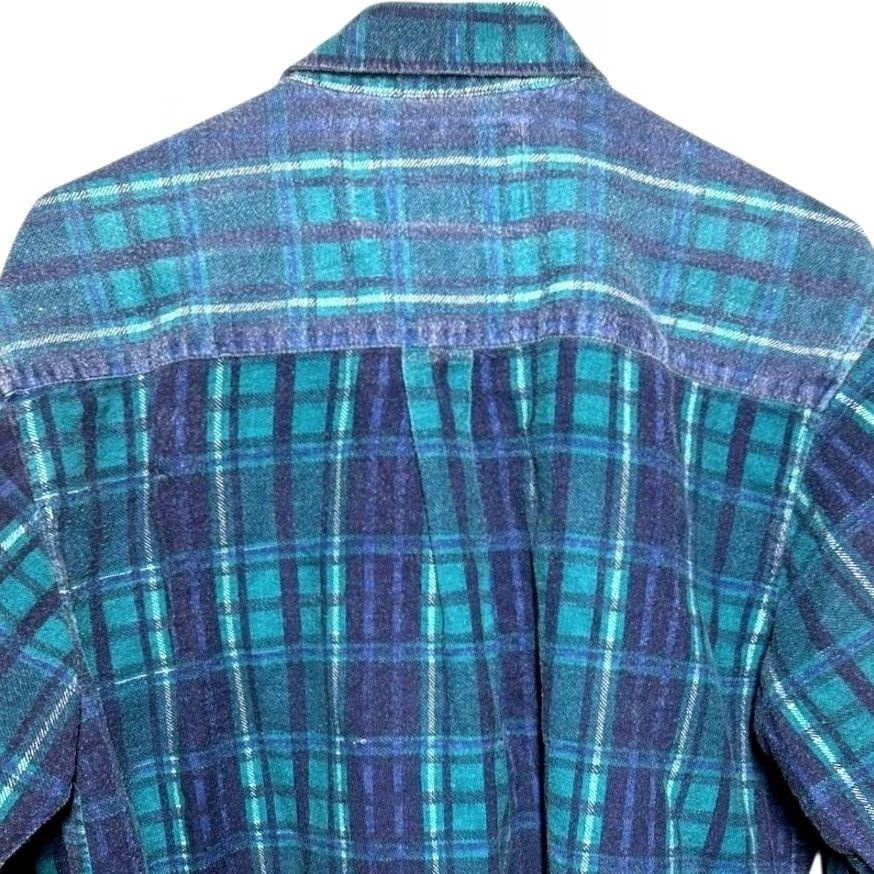 Vintage Rustic Outfitters Mens Plaid Flannel Long Sleeve Button Up Shirt Large Green Casual Size US L / EU 52-54 / 3 - 6 Thumbnail