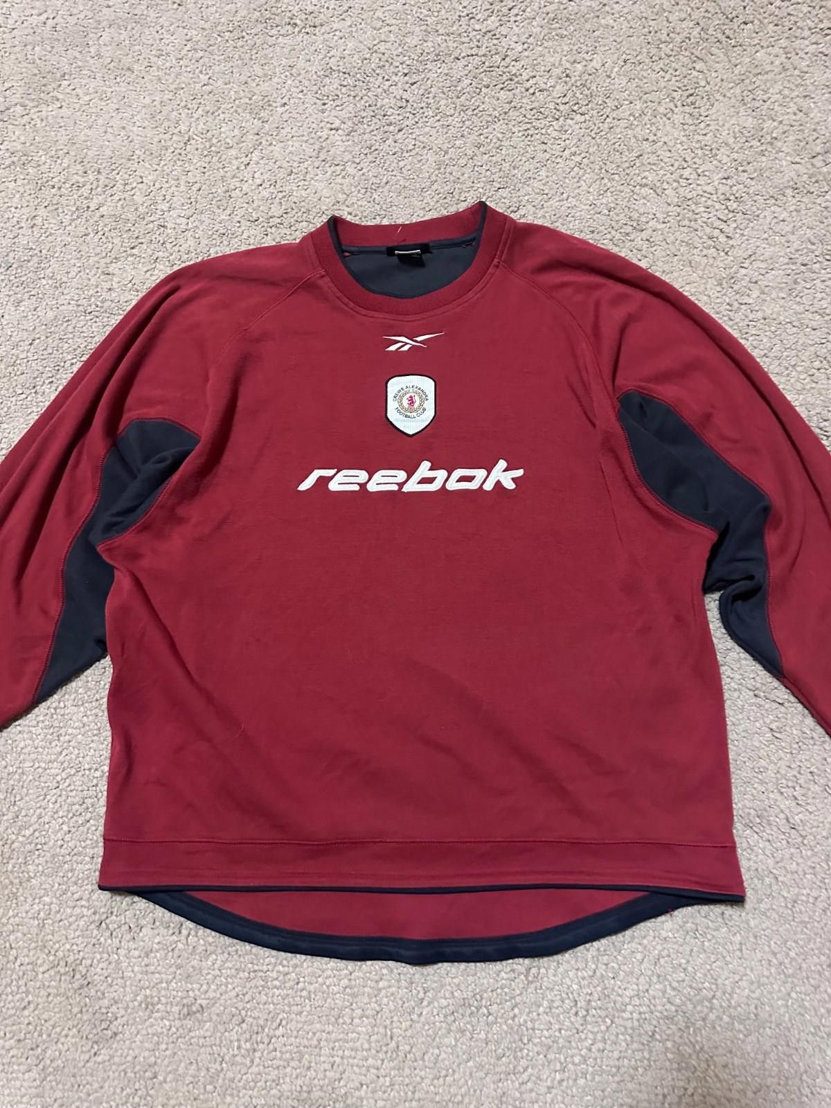 Reebok Crewe Alexandra Football SweatShirt Training Rare Jersey S Size US S / EU 44-46 / 1 - 3 Thumbnail