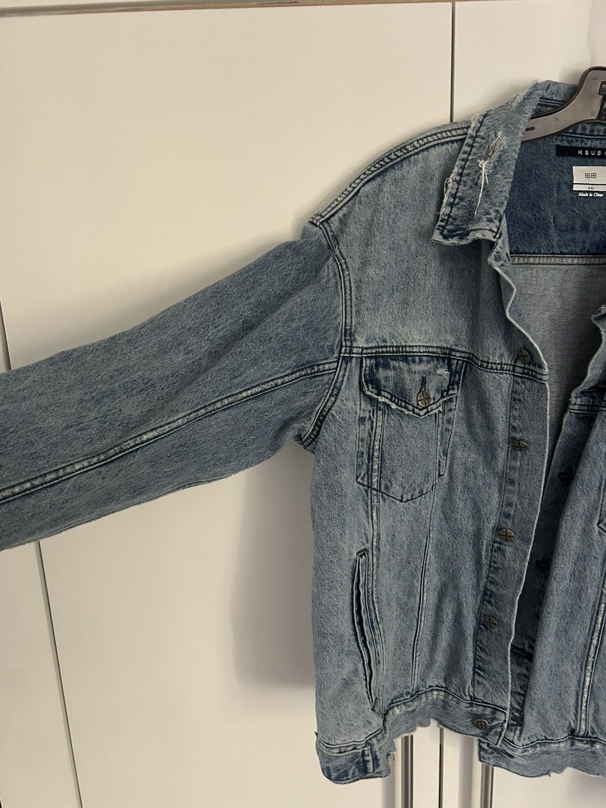 Ksubi Ksubi Distressed Jean Jacket Size US XXL / EU 58 / 5 - 3 Thumbnail